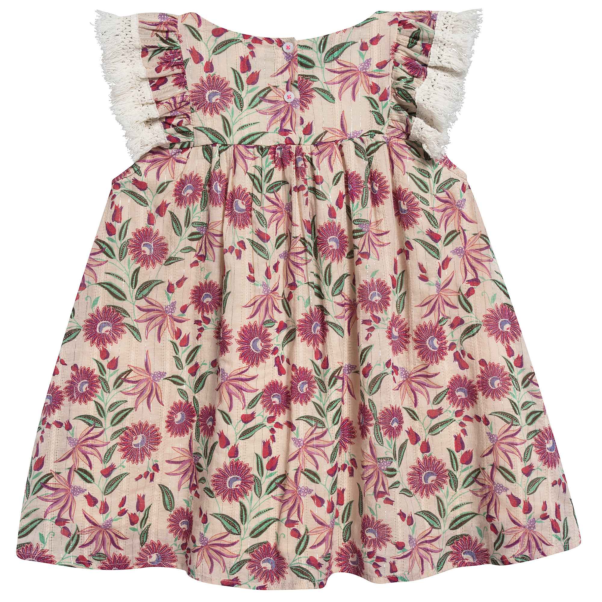 Girls White Flower "Acapulco" Dress