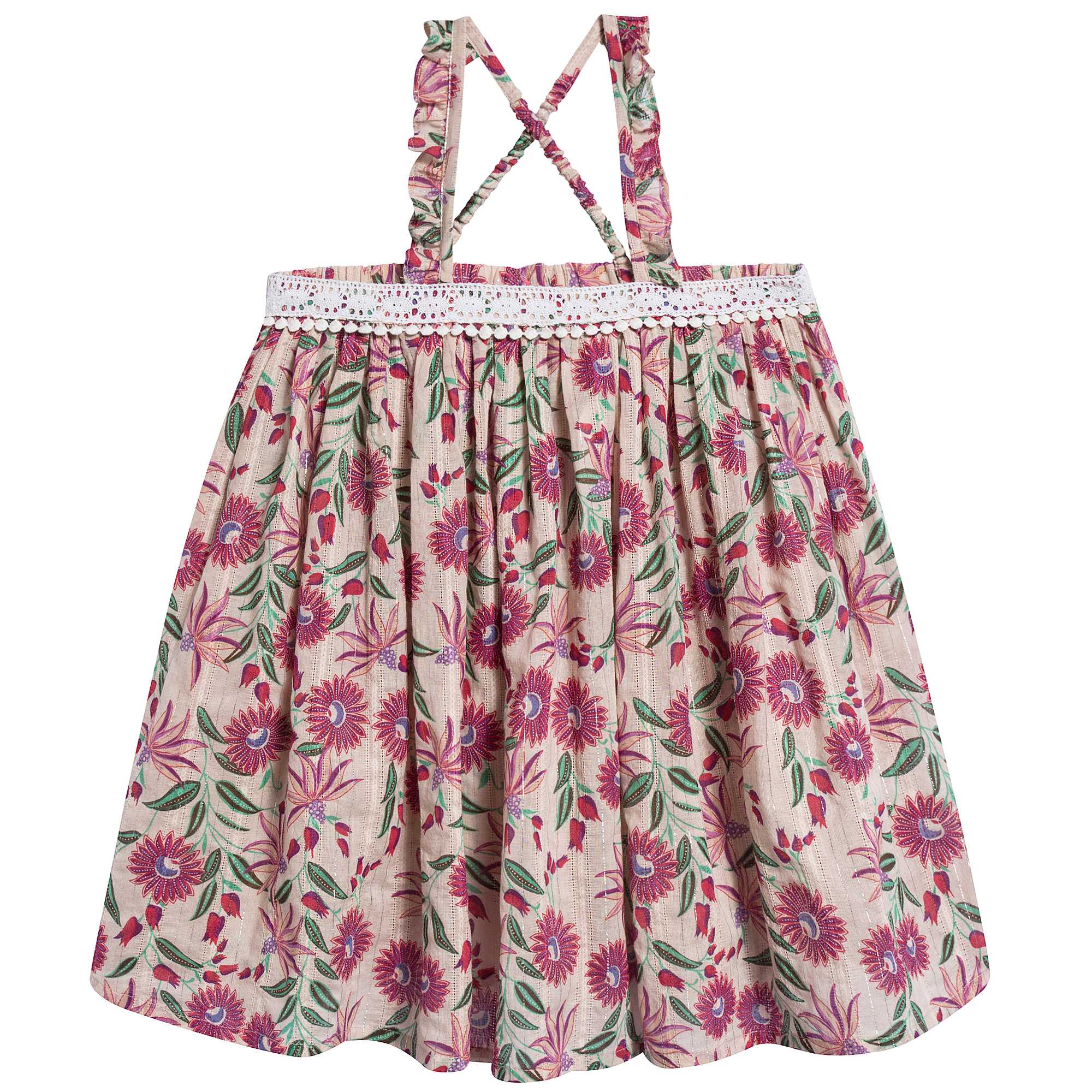 Girls White Flower "Lola" Dress