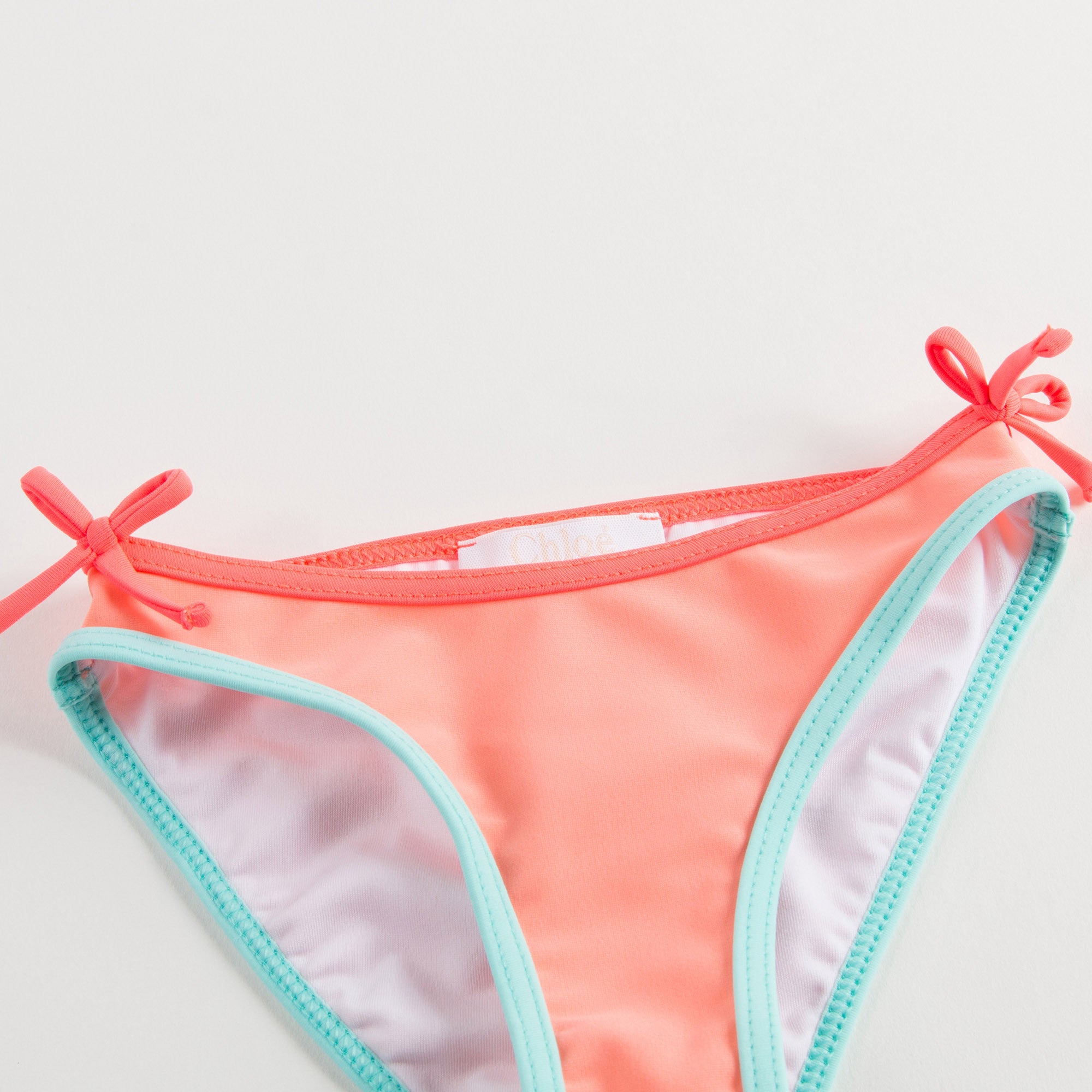 Girls Orange Peach Bikini