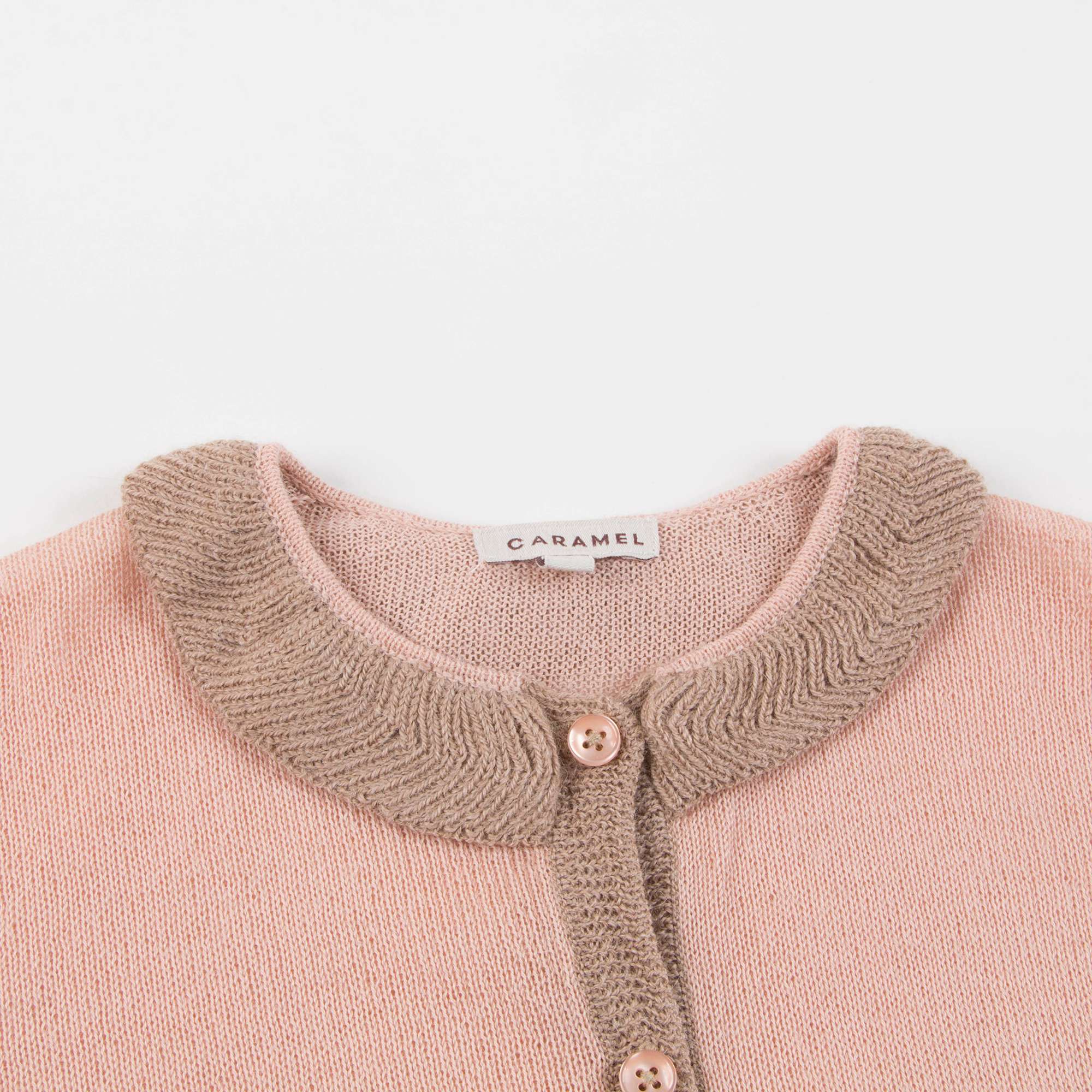 Girls Pink Baby Alpaca Knitwear Cardigan