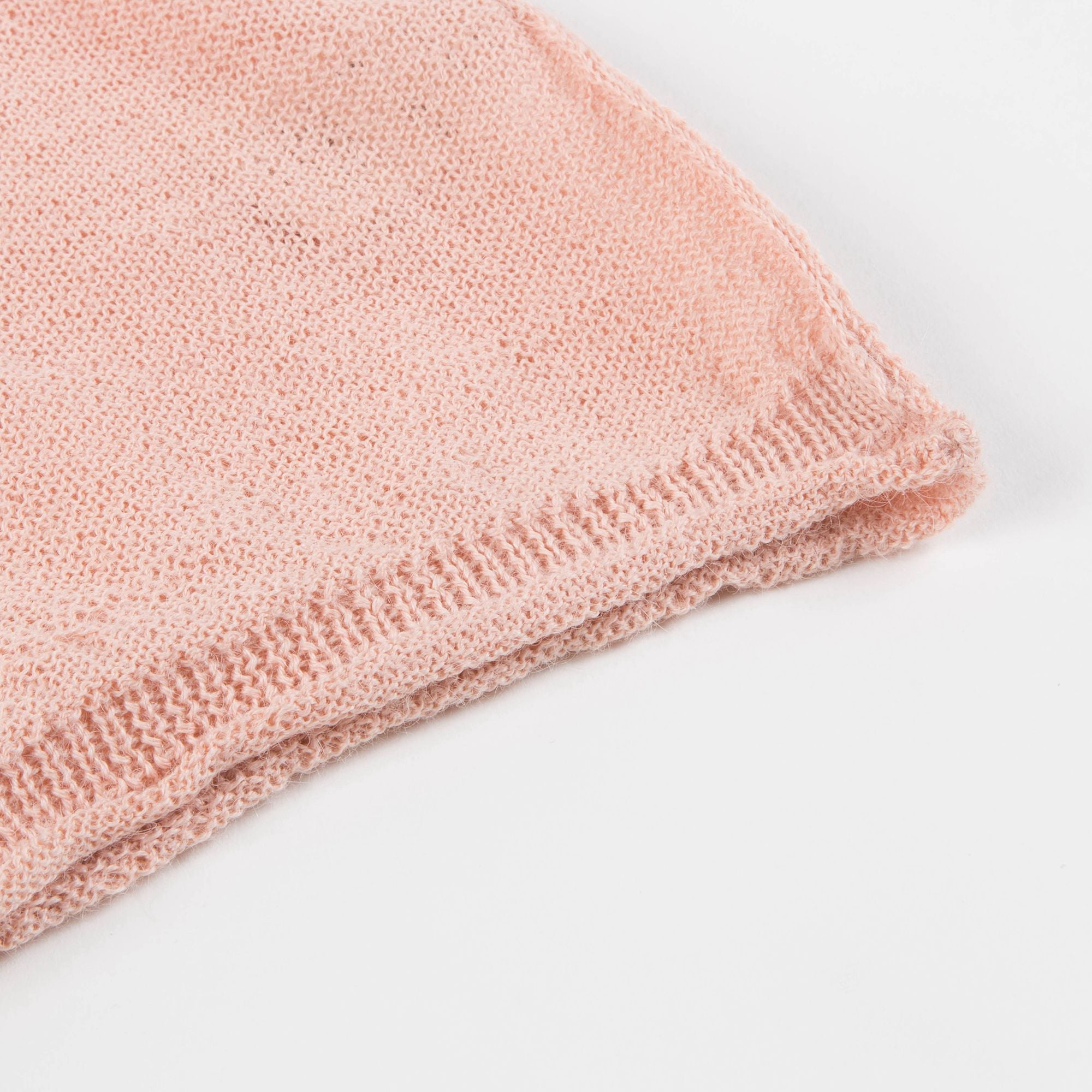 Girls Pink Baby Alpaca Knitwear Jumper