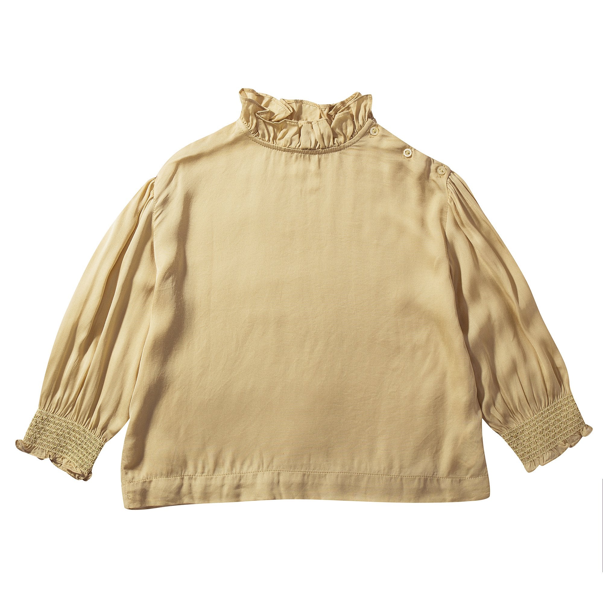 Girls Yellow Cotton Blouse