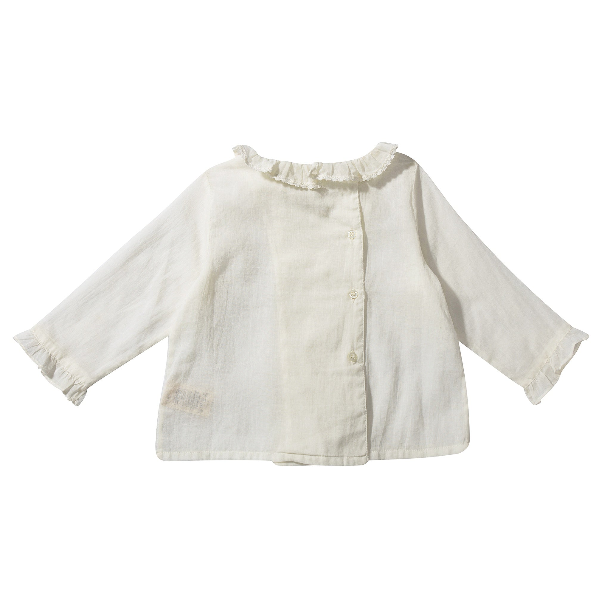 Baby Girls Ivory Woven Top