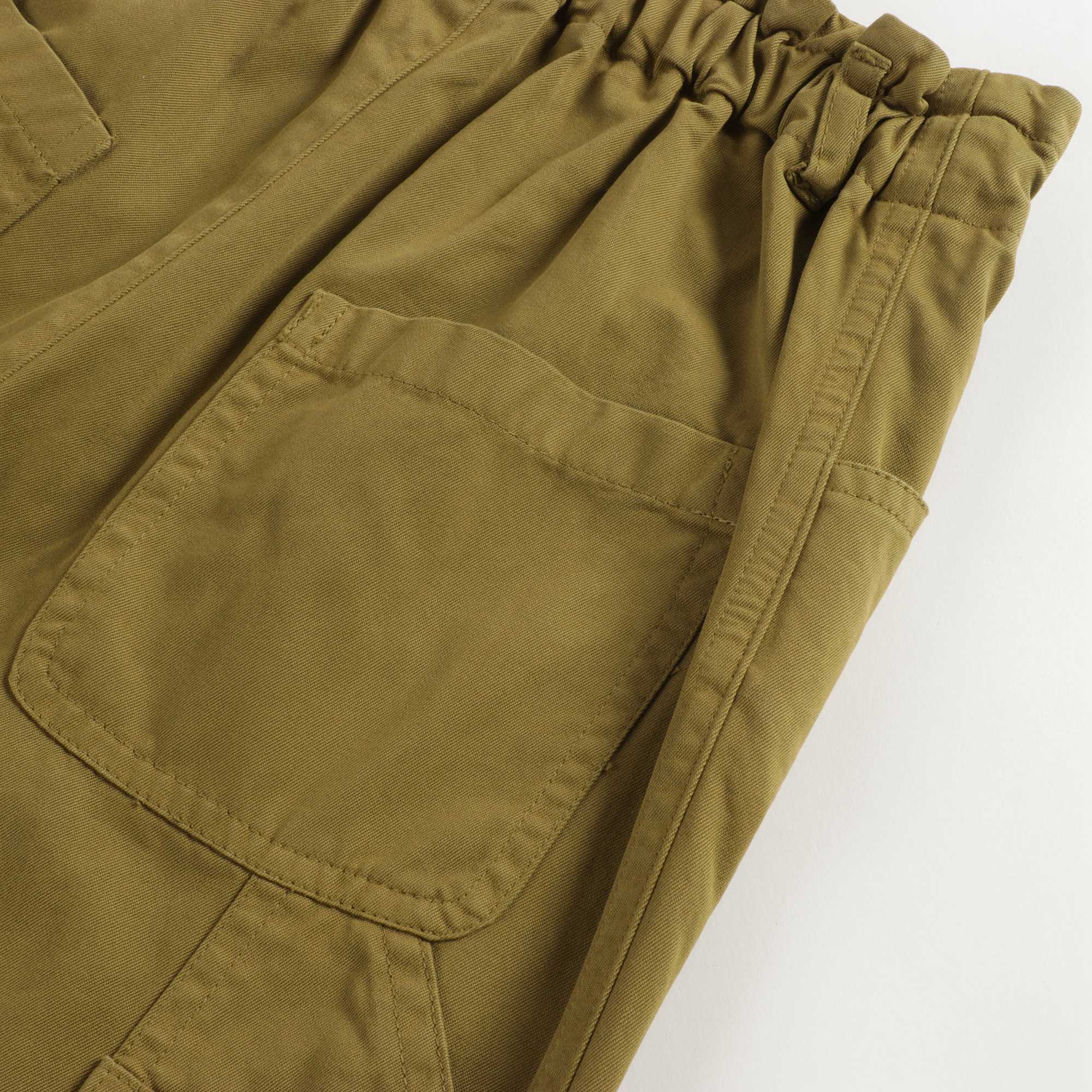 Girls Green Cotton Trousers