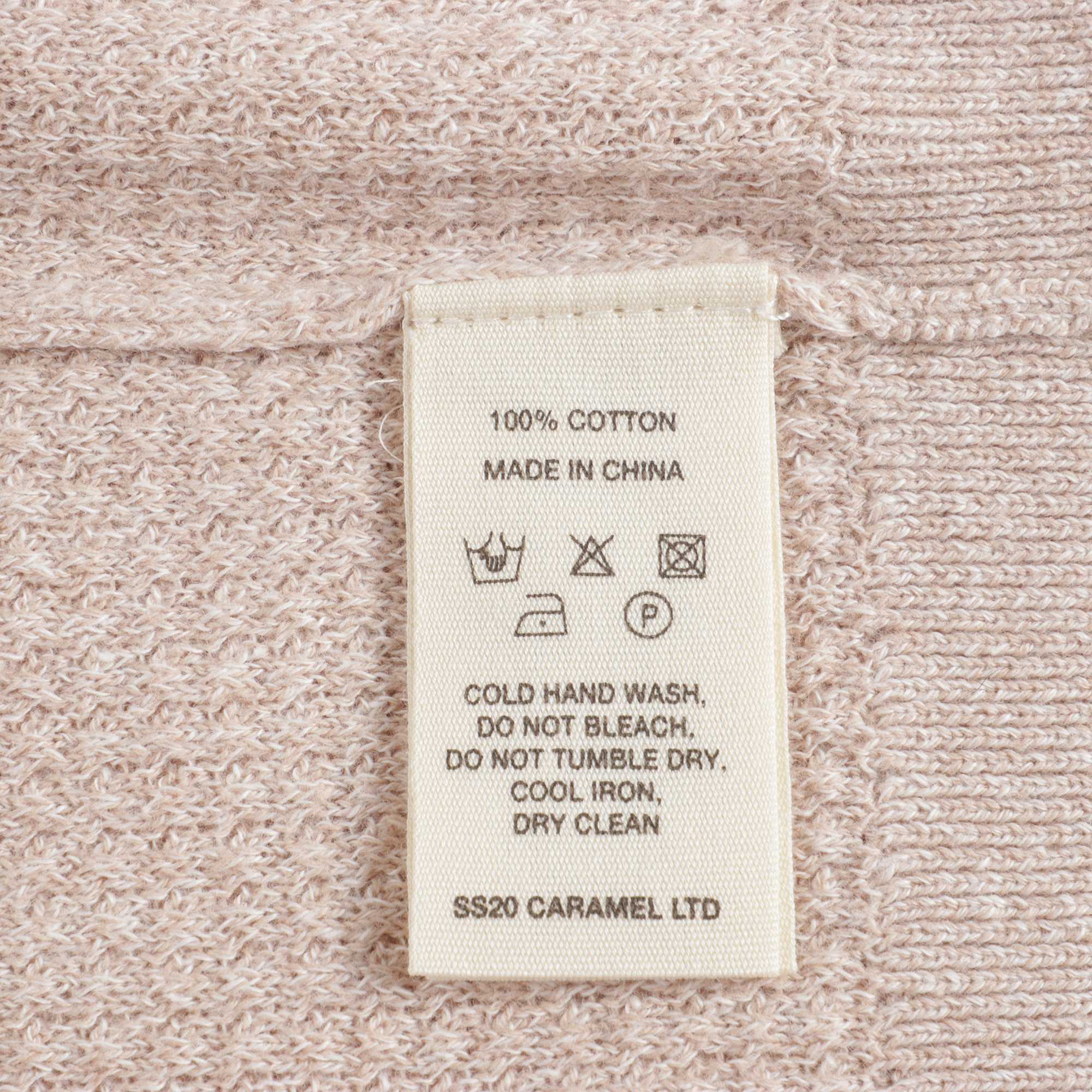 Girls Camel Cotton Cardigan