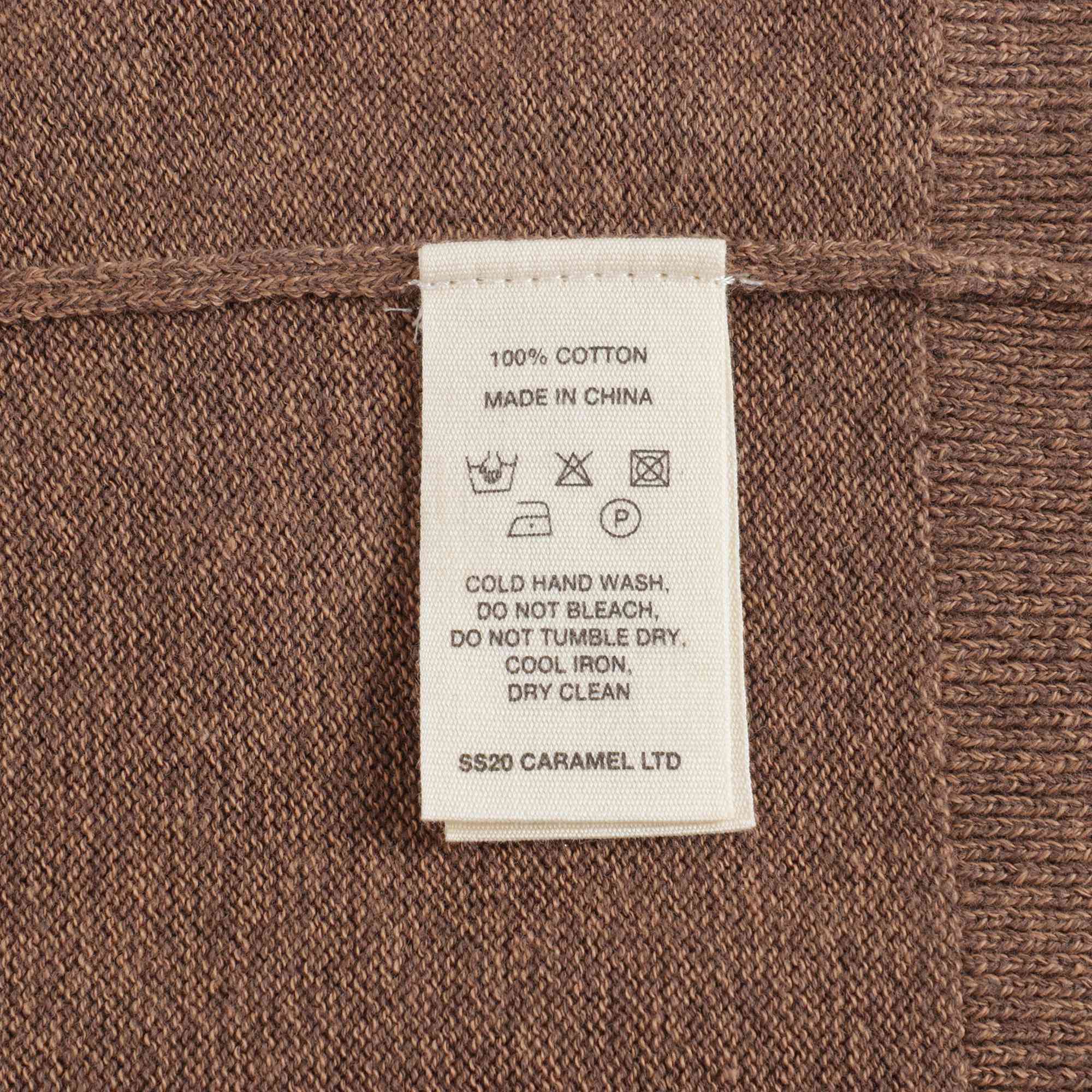 Girls Brown Cotton Polo Shirt