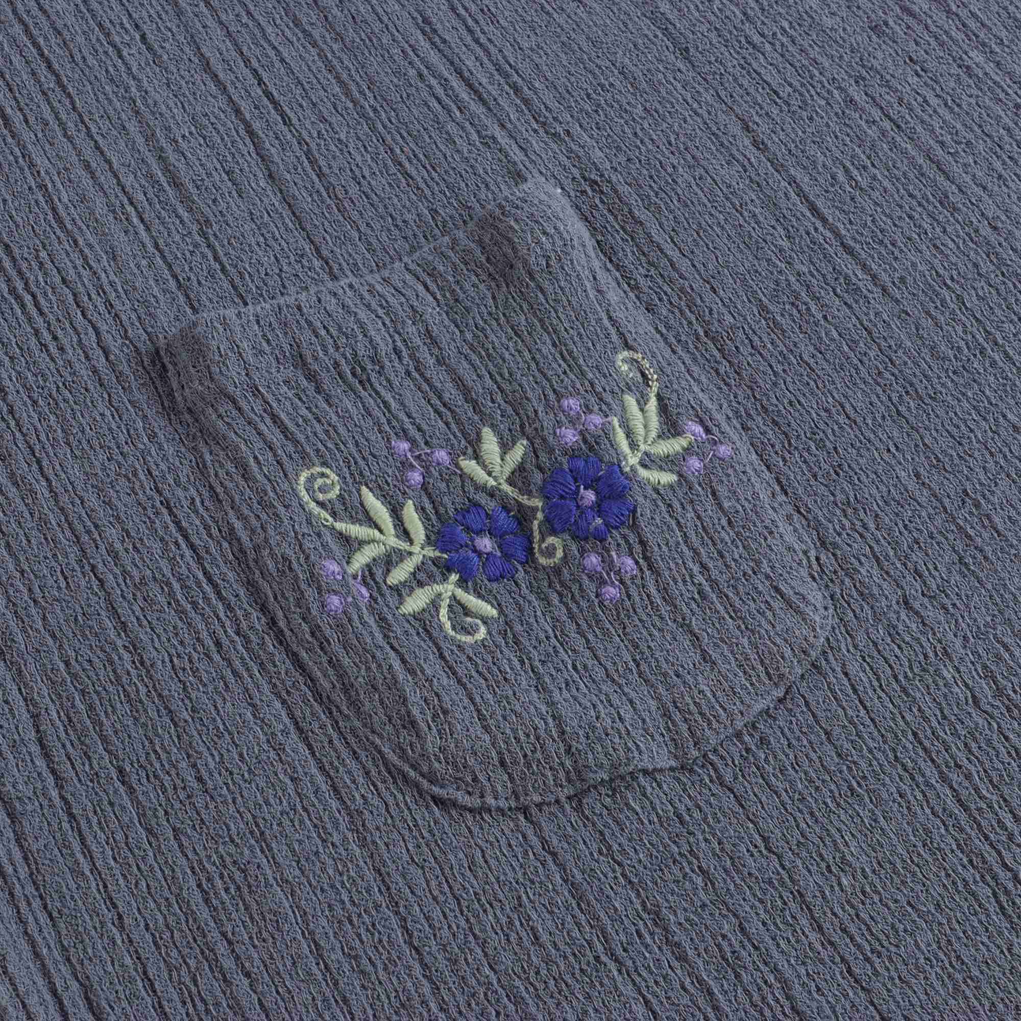 Girls Blue Flowers Cotton Dress
