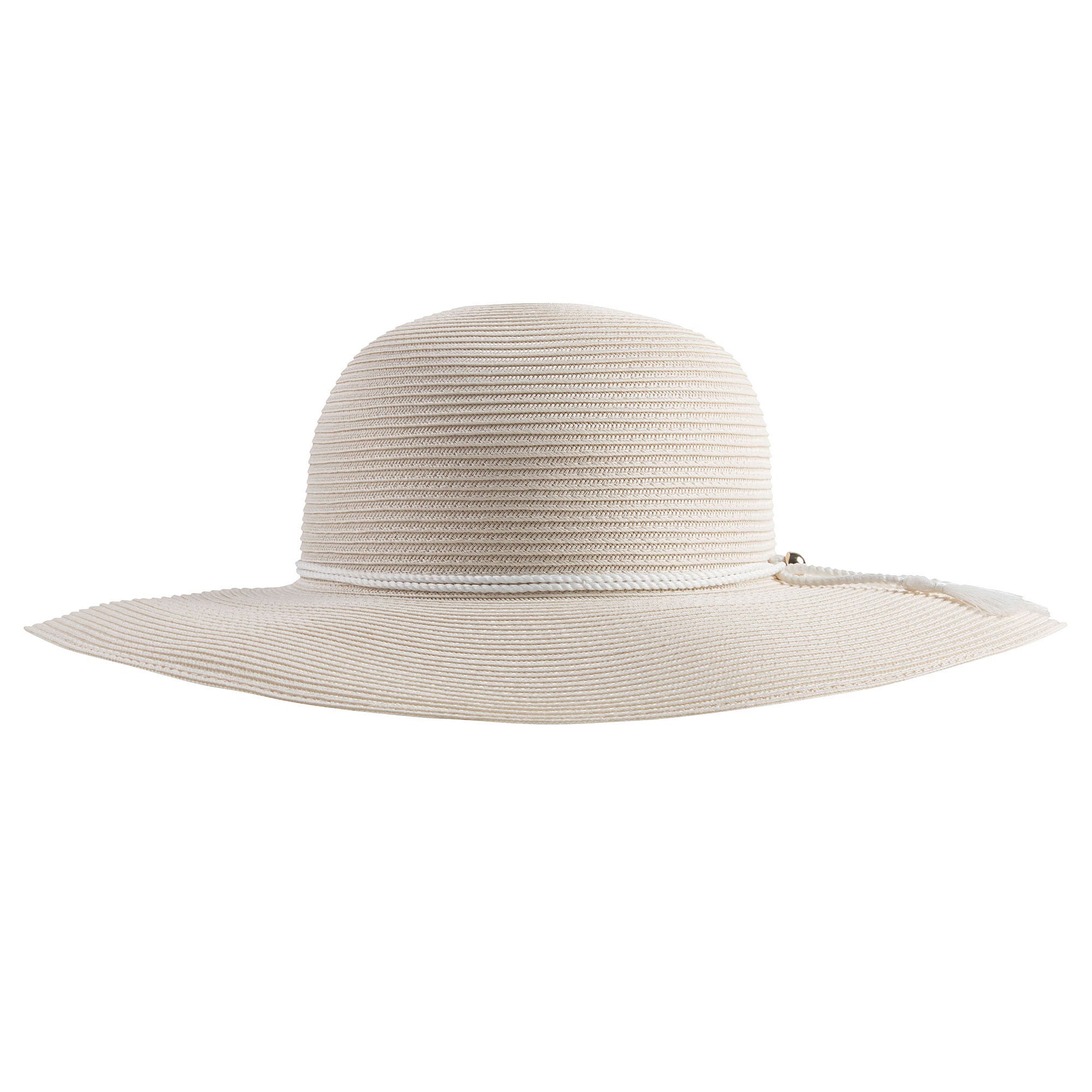 Girls Ivory Brimmed Sun Hat