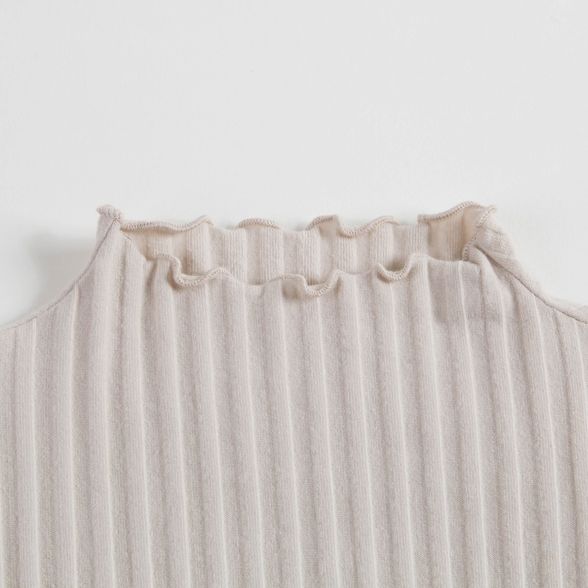 Girls Vellum Beige Cotton T-shirt