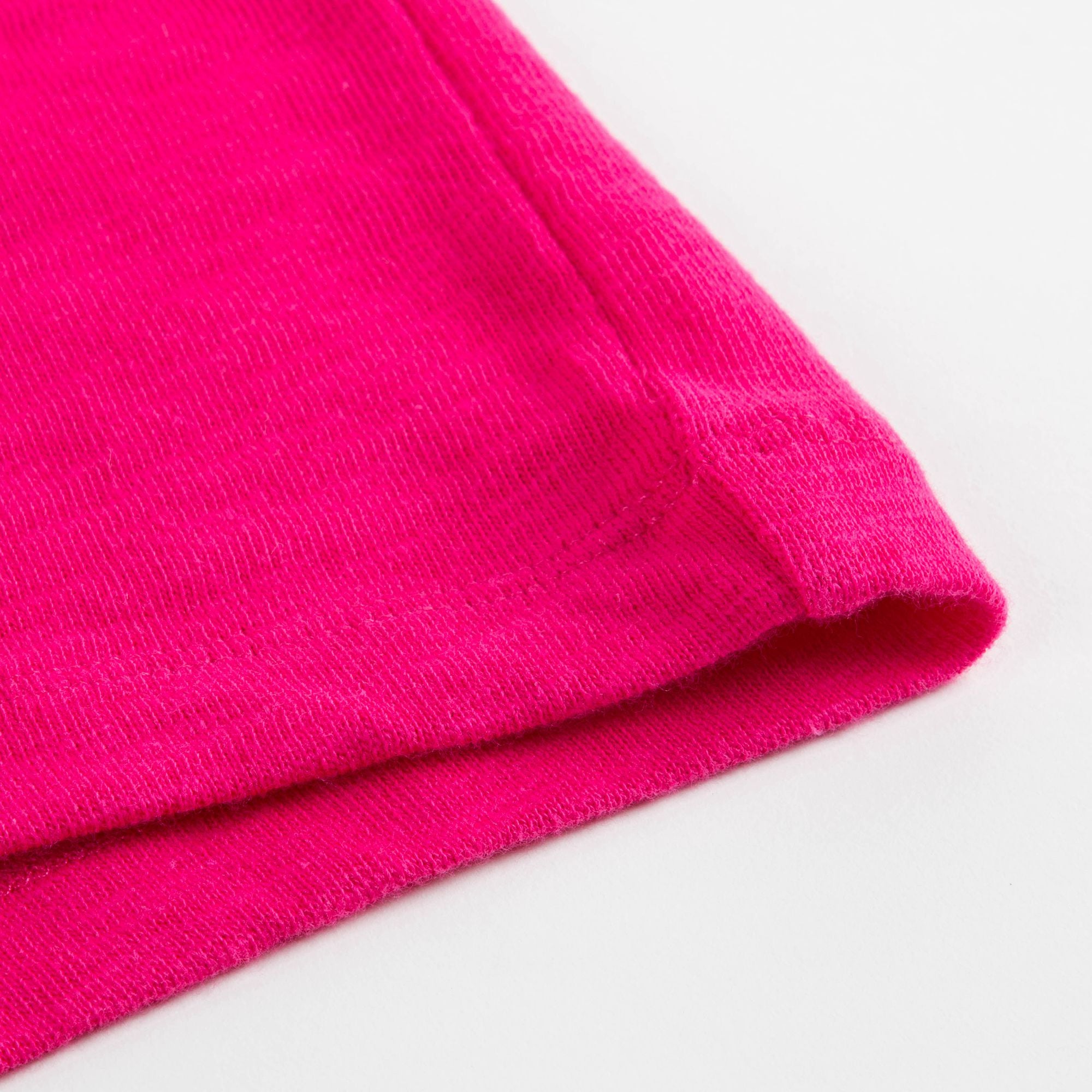 Girls Raspberry Pink Logo Cotton T-shirt
