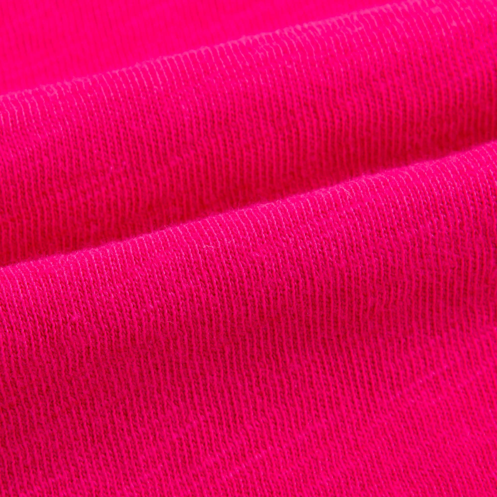 Girls Raspberry Pink Logo Cotton T-shirt