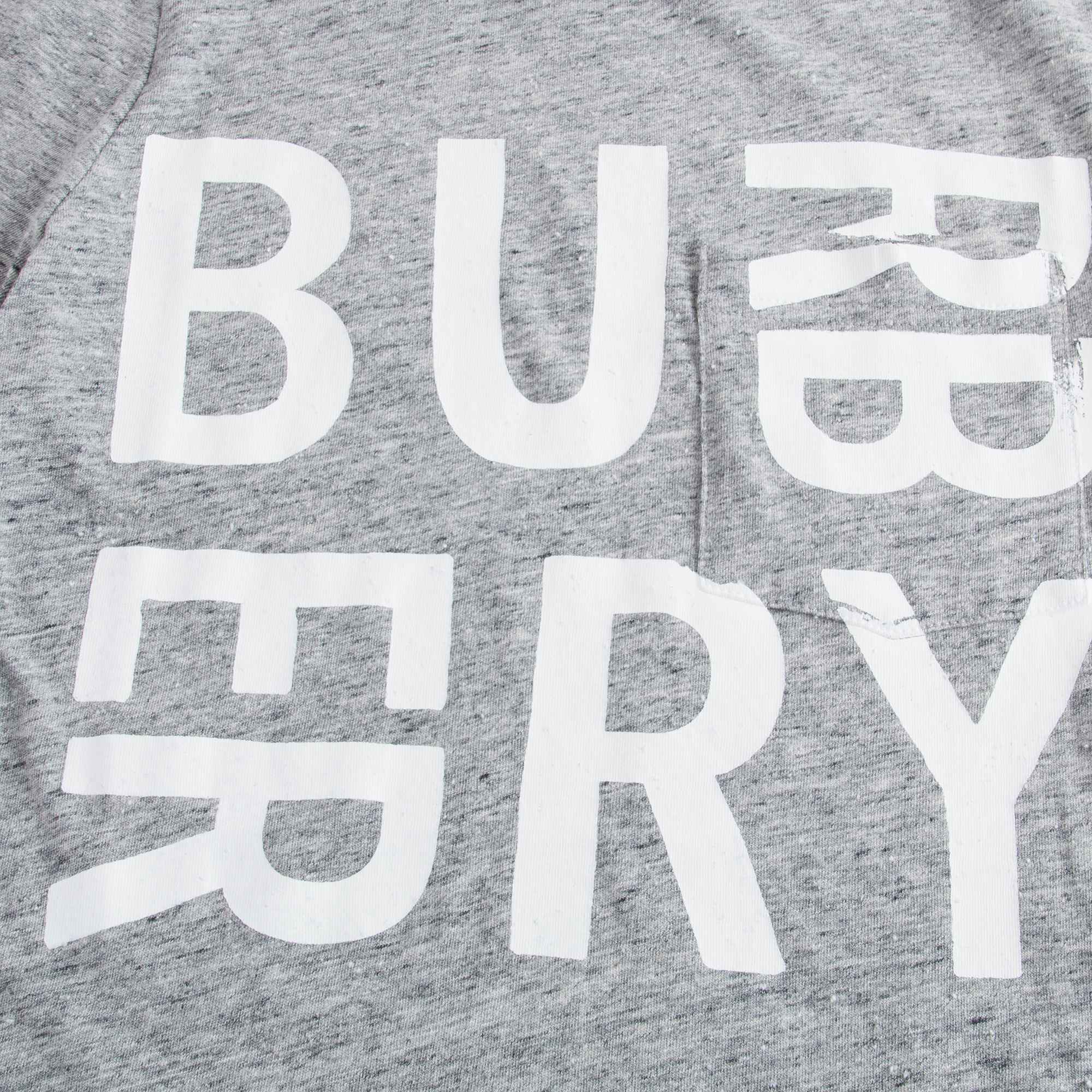 Girls Grey Melange Cotton T-shirt