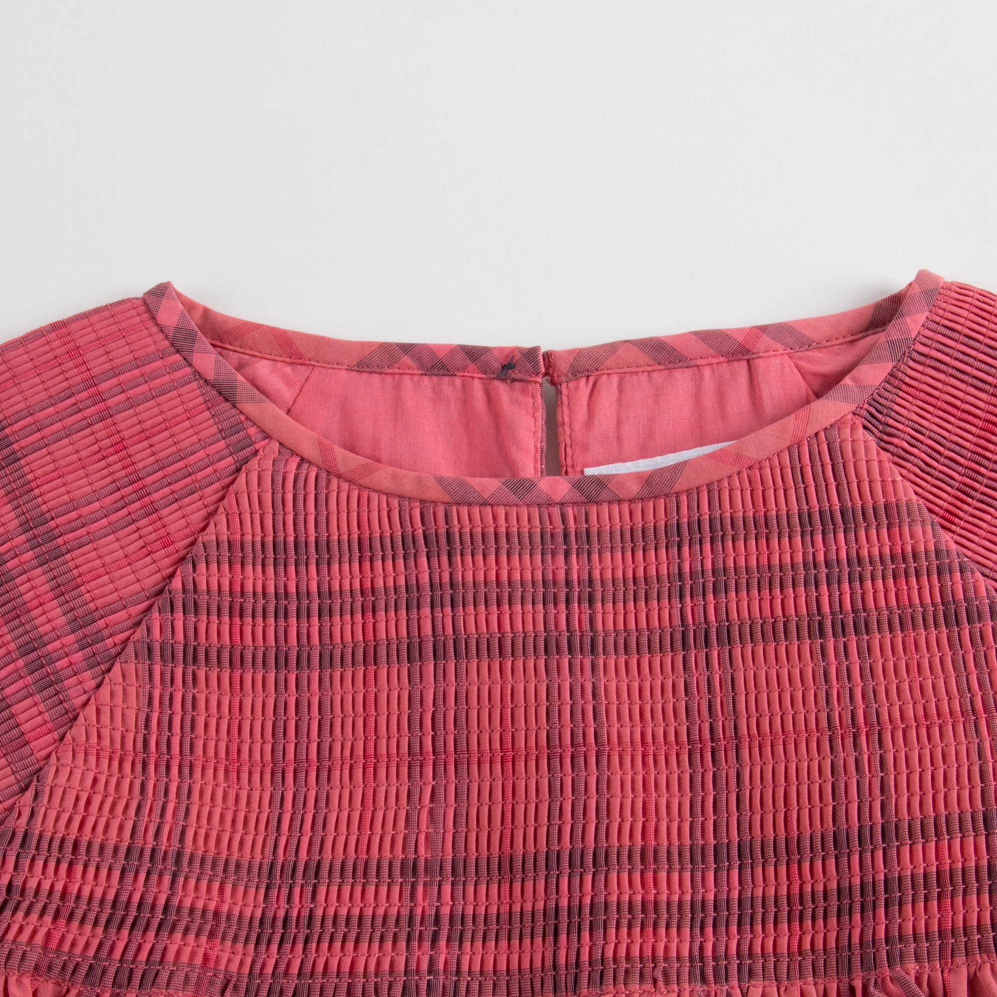 Baby Girls Coral Red Cotton Dress