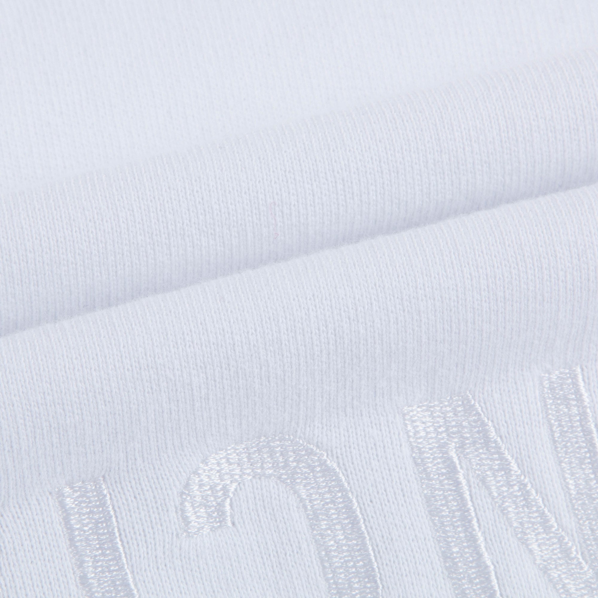 Girls & Boys White Logo Cotton Sweatshirt