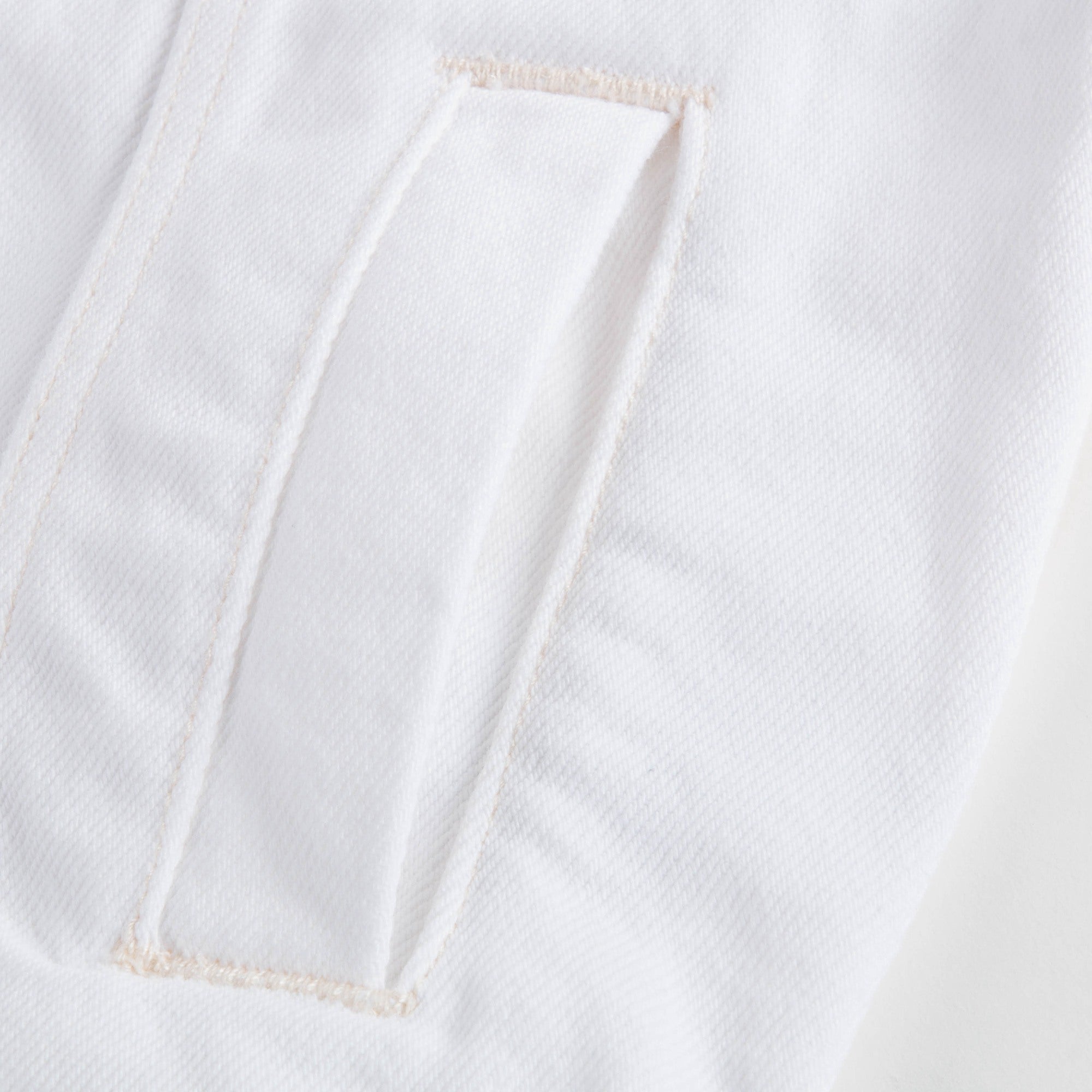 Girls Natural White Cotton Jacket