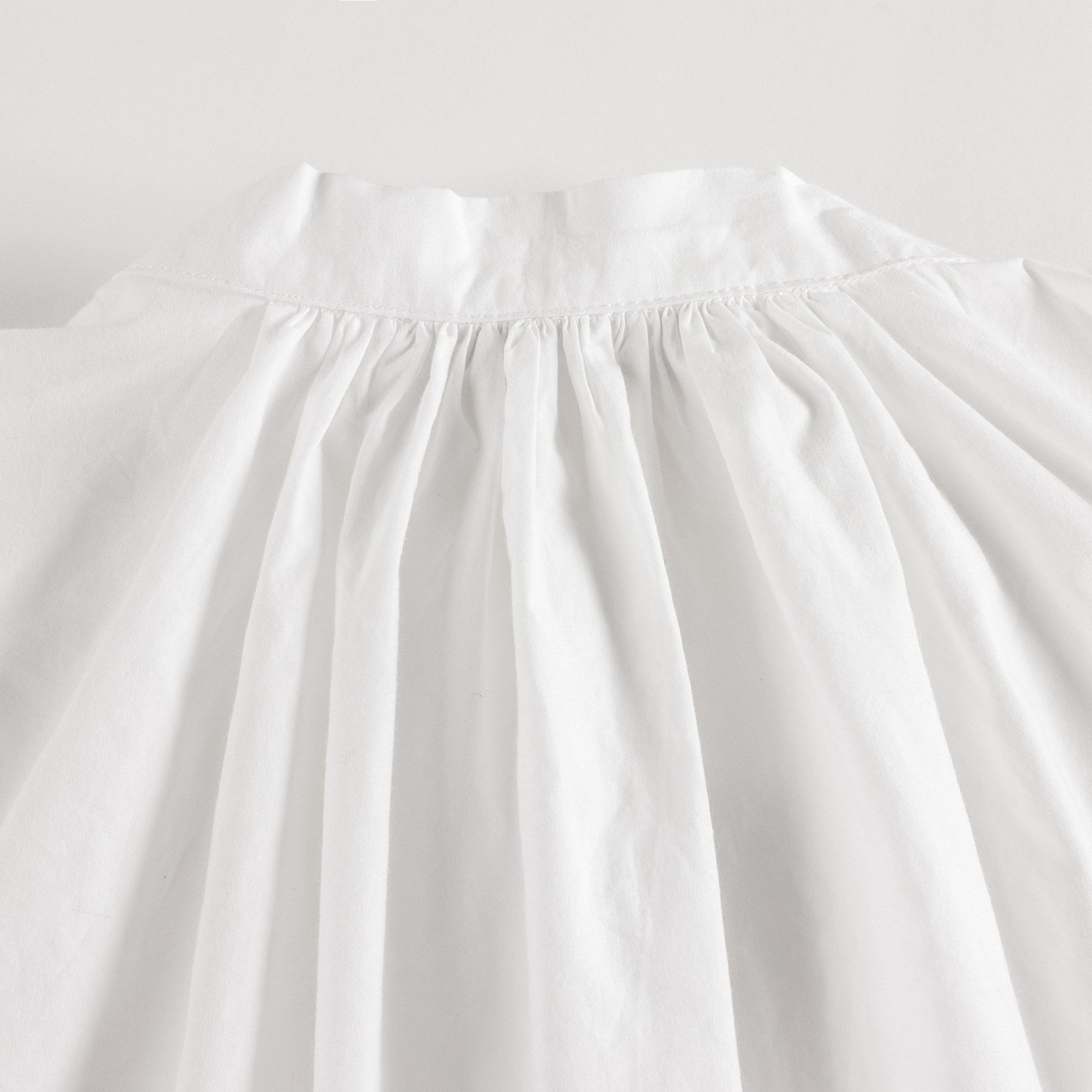 Girls White Cotton Shirt