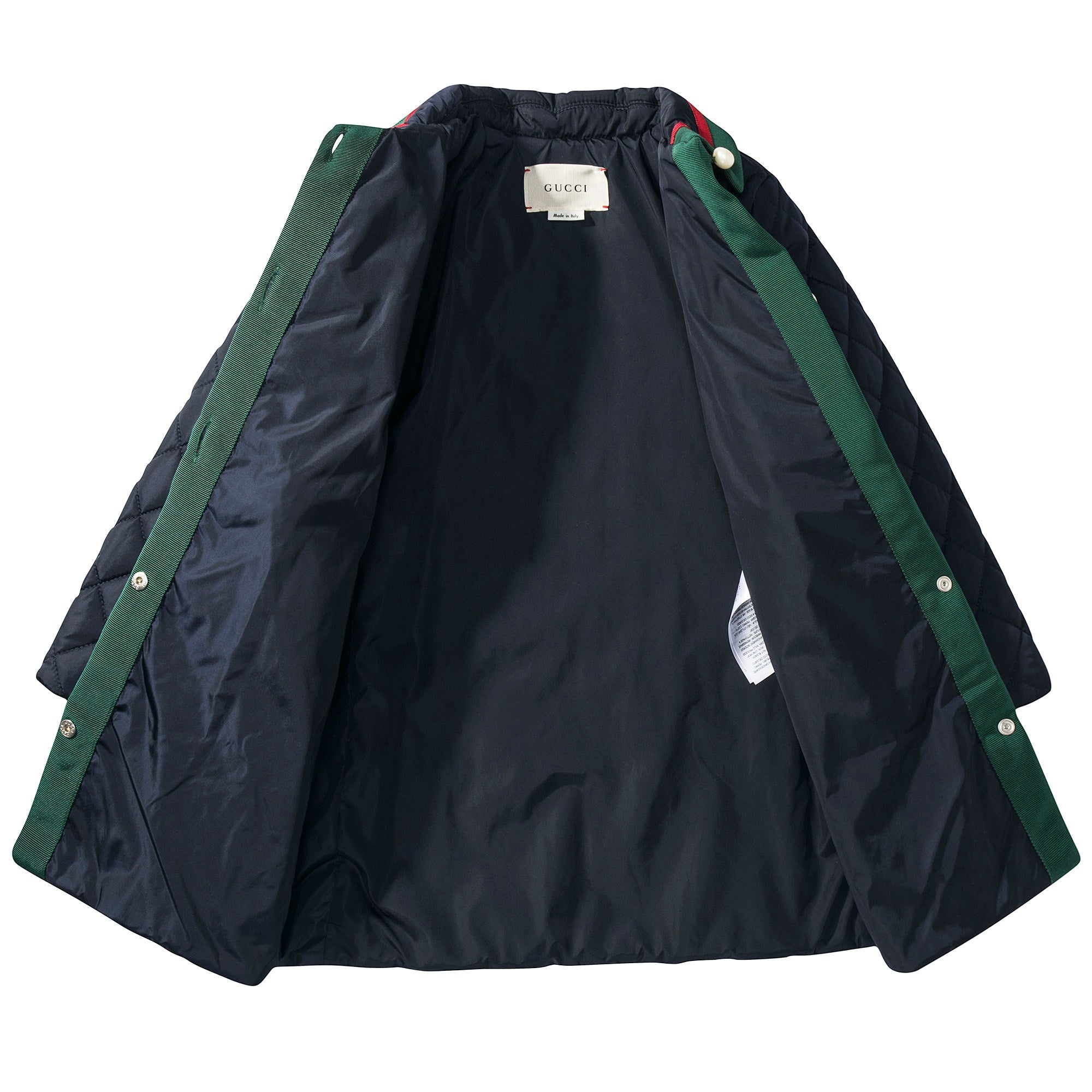 Girls Navy Blue Quilted Coat