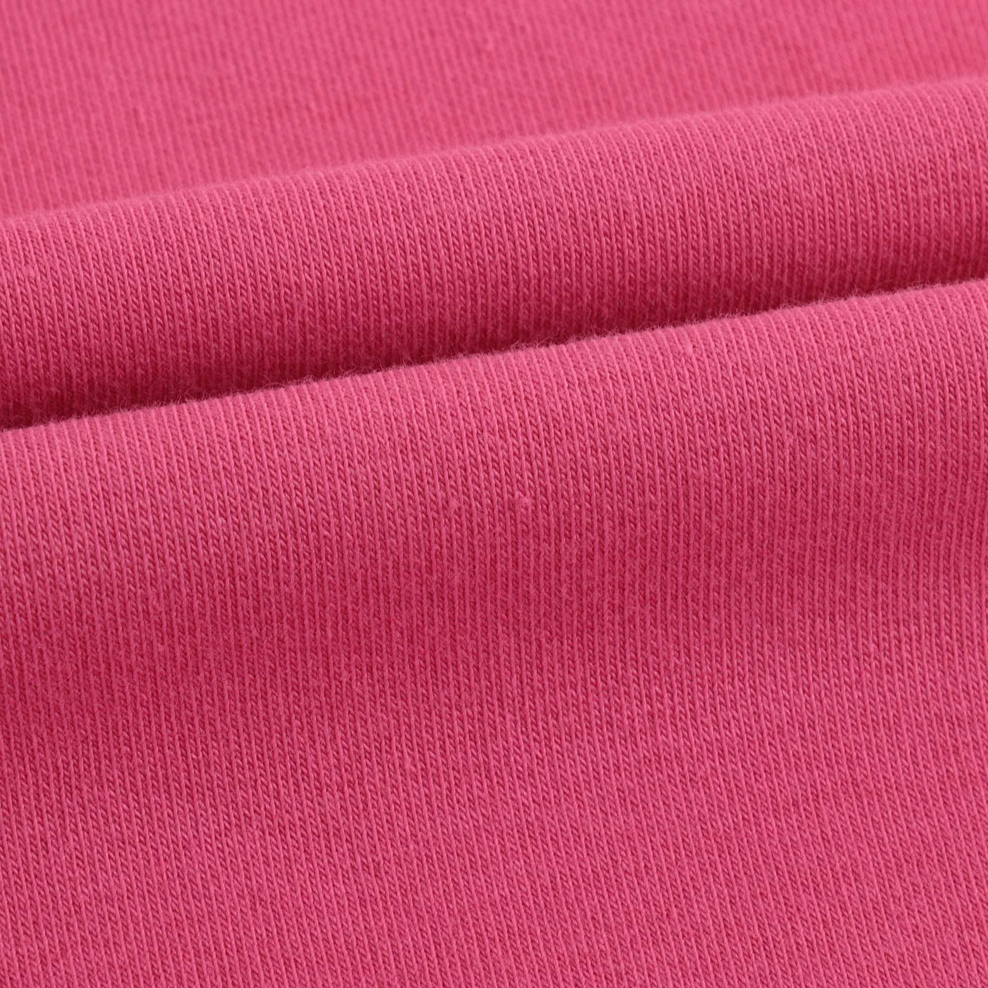 Girls Fuxia Teddy Hooded Cotton Sweatshirt