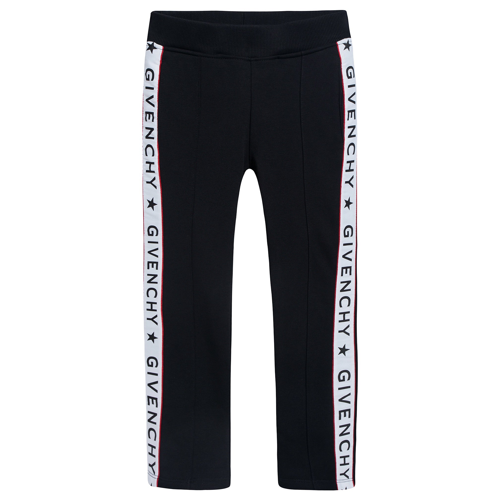 Girls Black Logo Cotton Jogging Pants