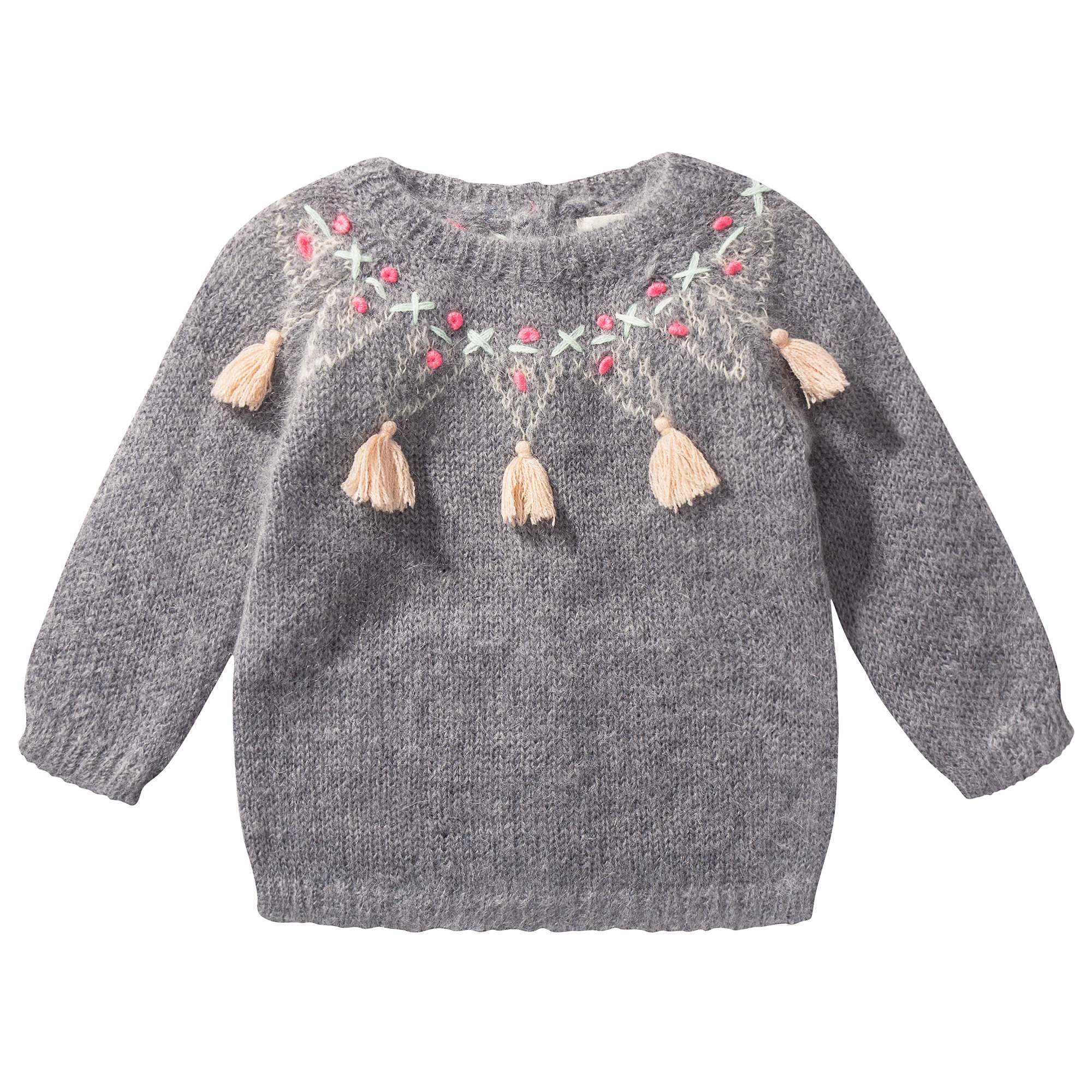 Girls Grey "Edgard" Sweater