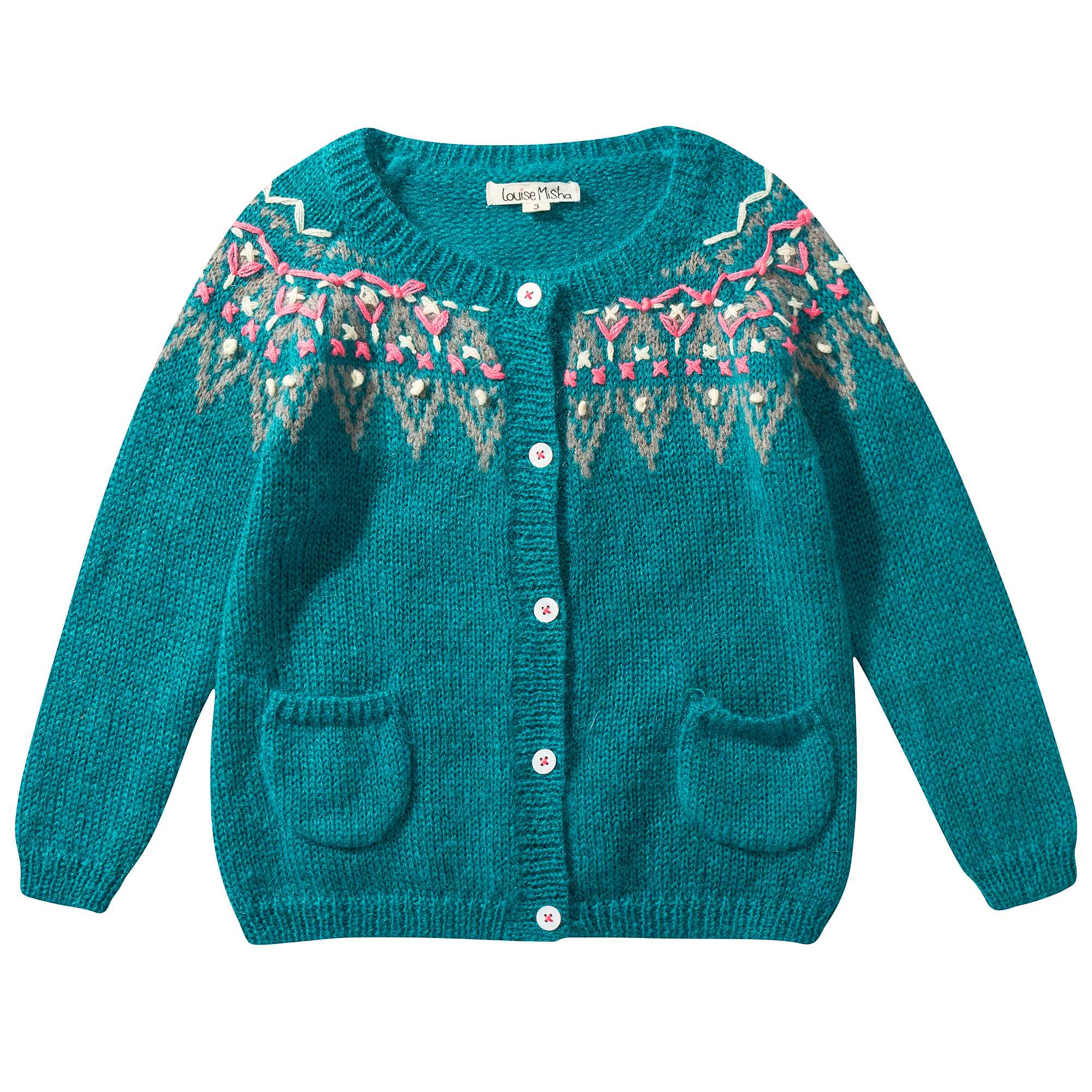 Girls Sapphire Blue 鈥淏erbere鈥?Cardigan