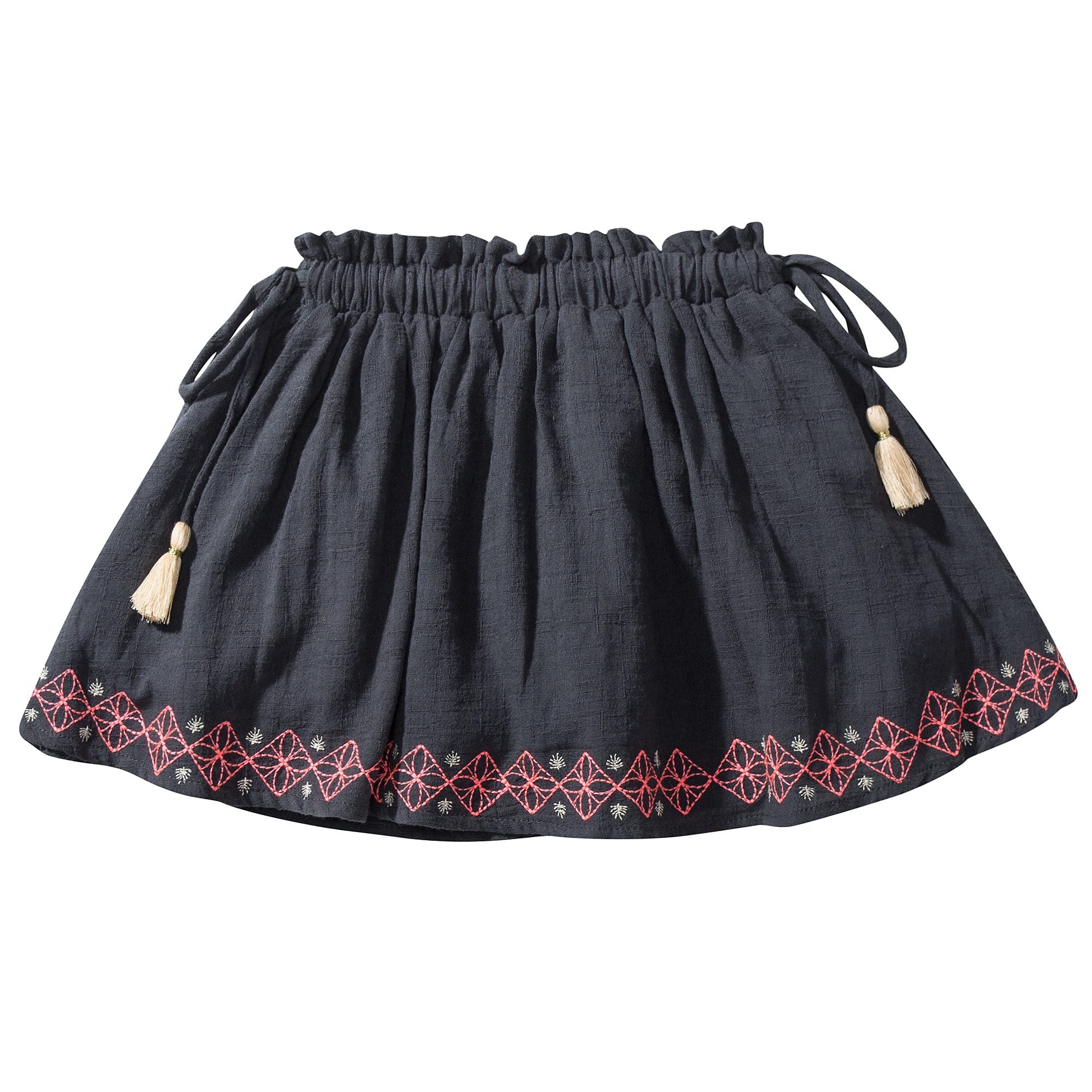 Girls Blue "Chechouan" Cotton  Skirt