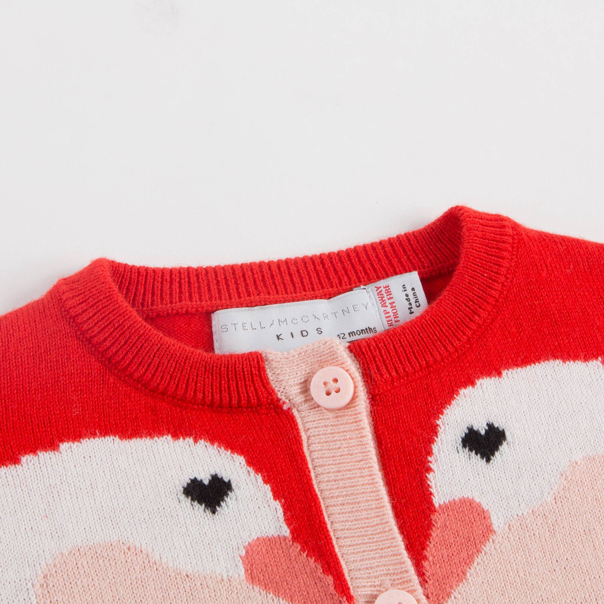 Baby Girls Red Lauren Swan Cardigan