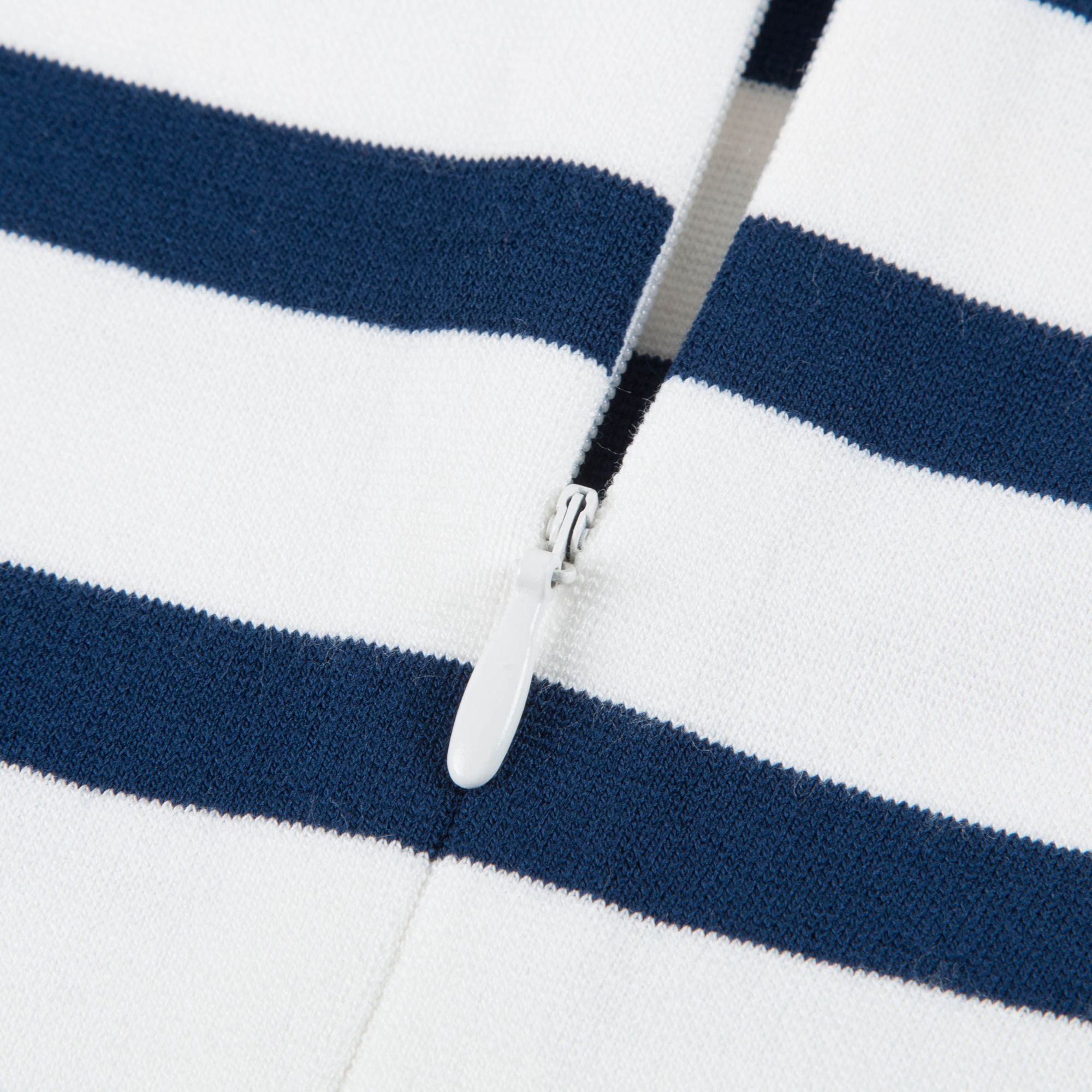 Girls Navy & Cloud Stripes Dress