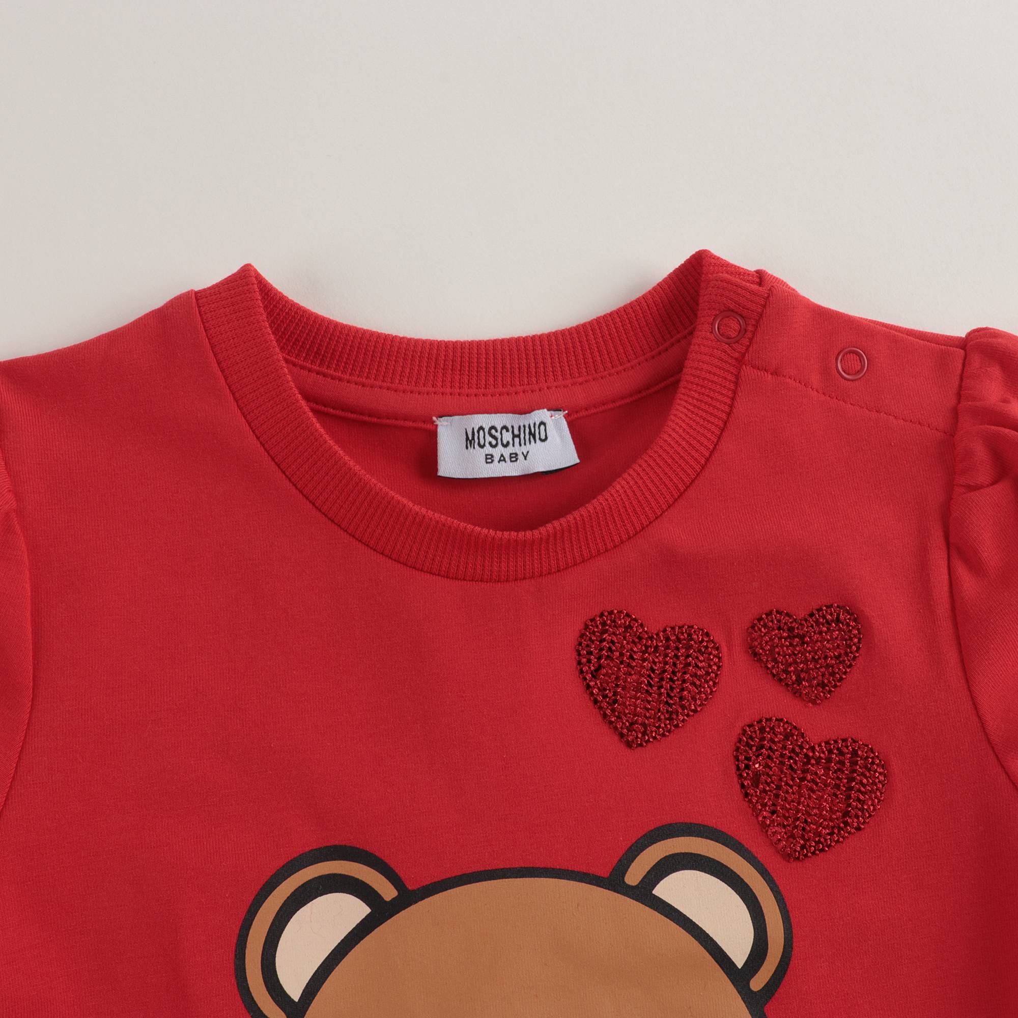 Baby Girls Red Cotton T-Shirt