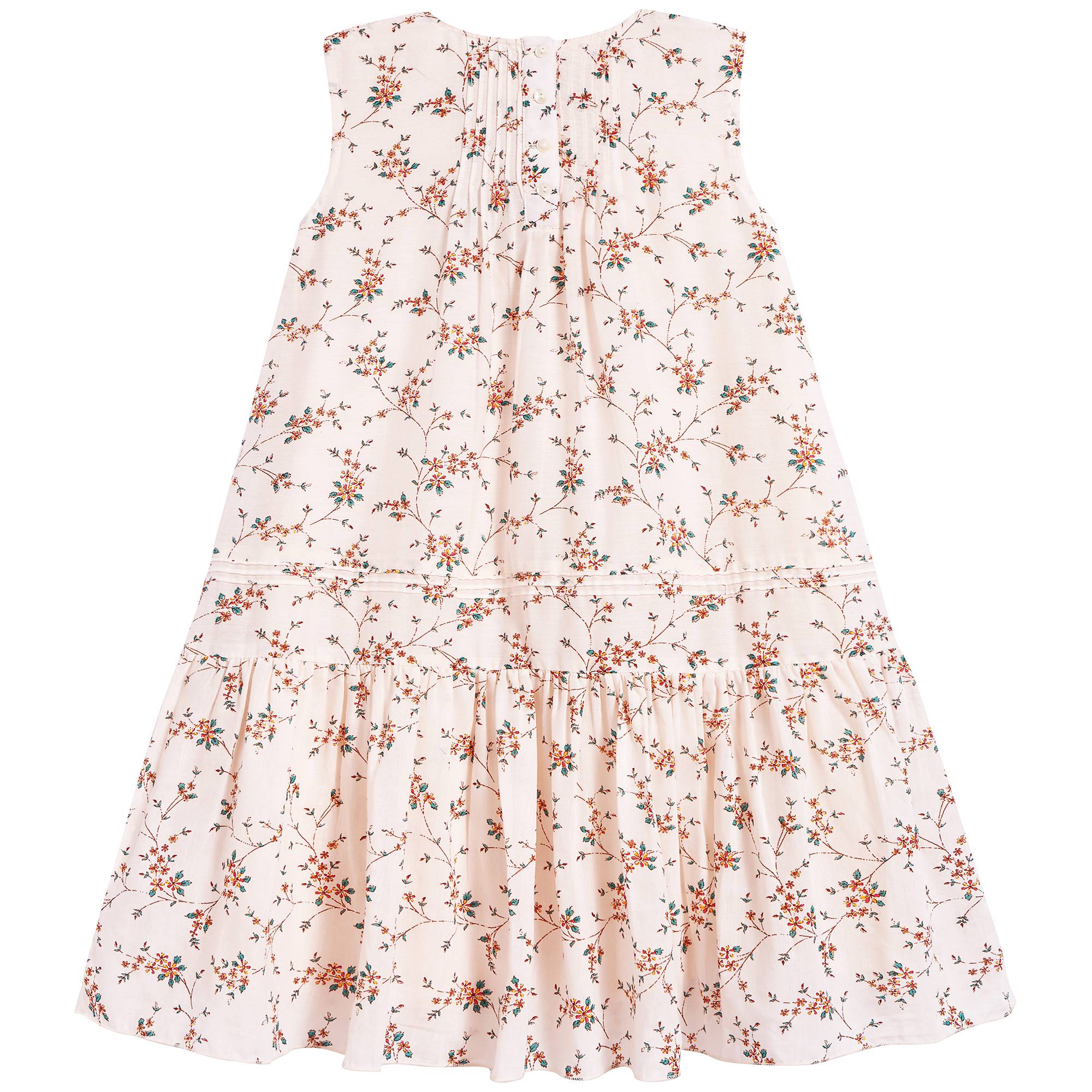 Girls Imp Marron Cotton Dress