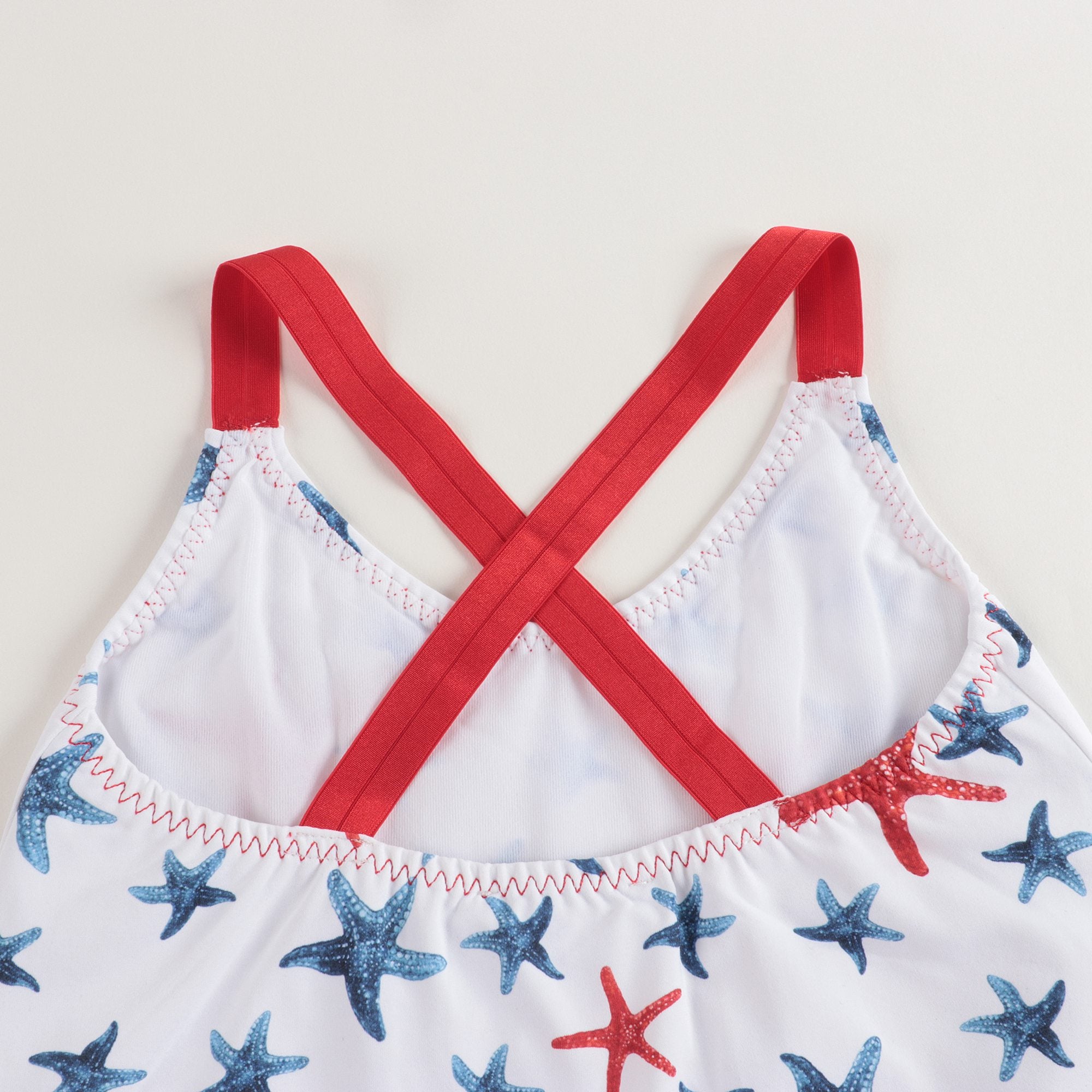Baby Girls White Star Swimsuit