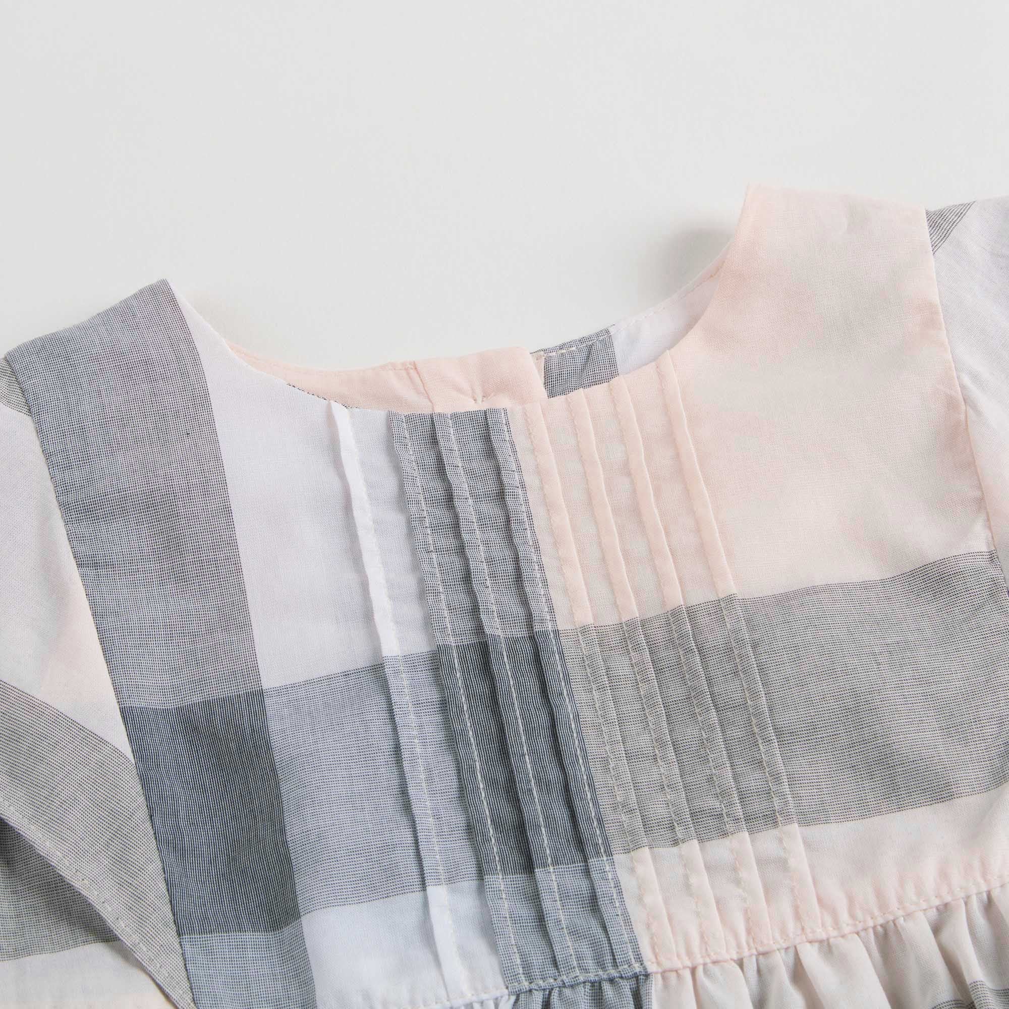 Baby Girl Apricot Check Dress