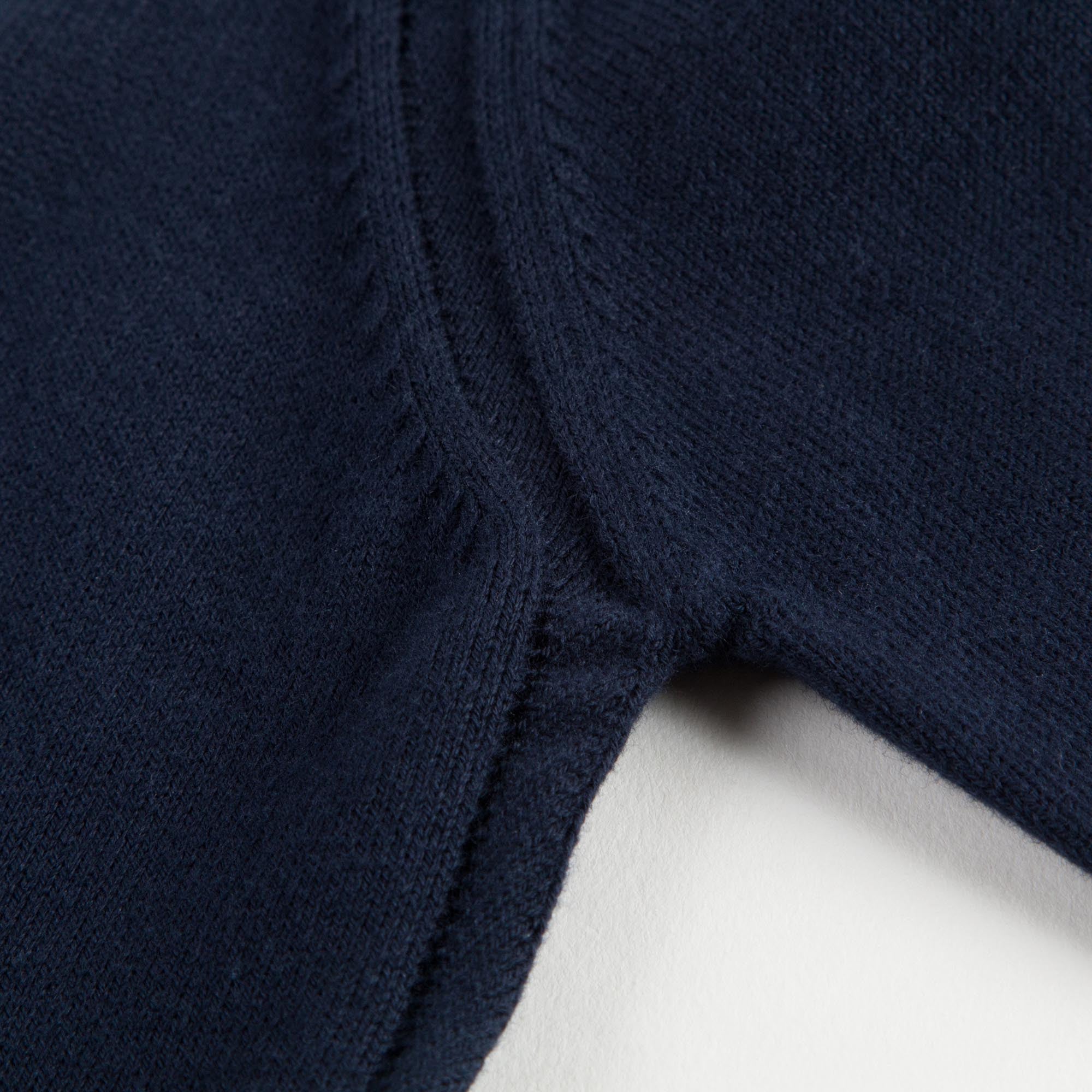 Girls Navy Blue Cotton Cardigan