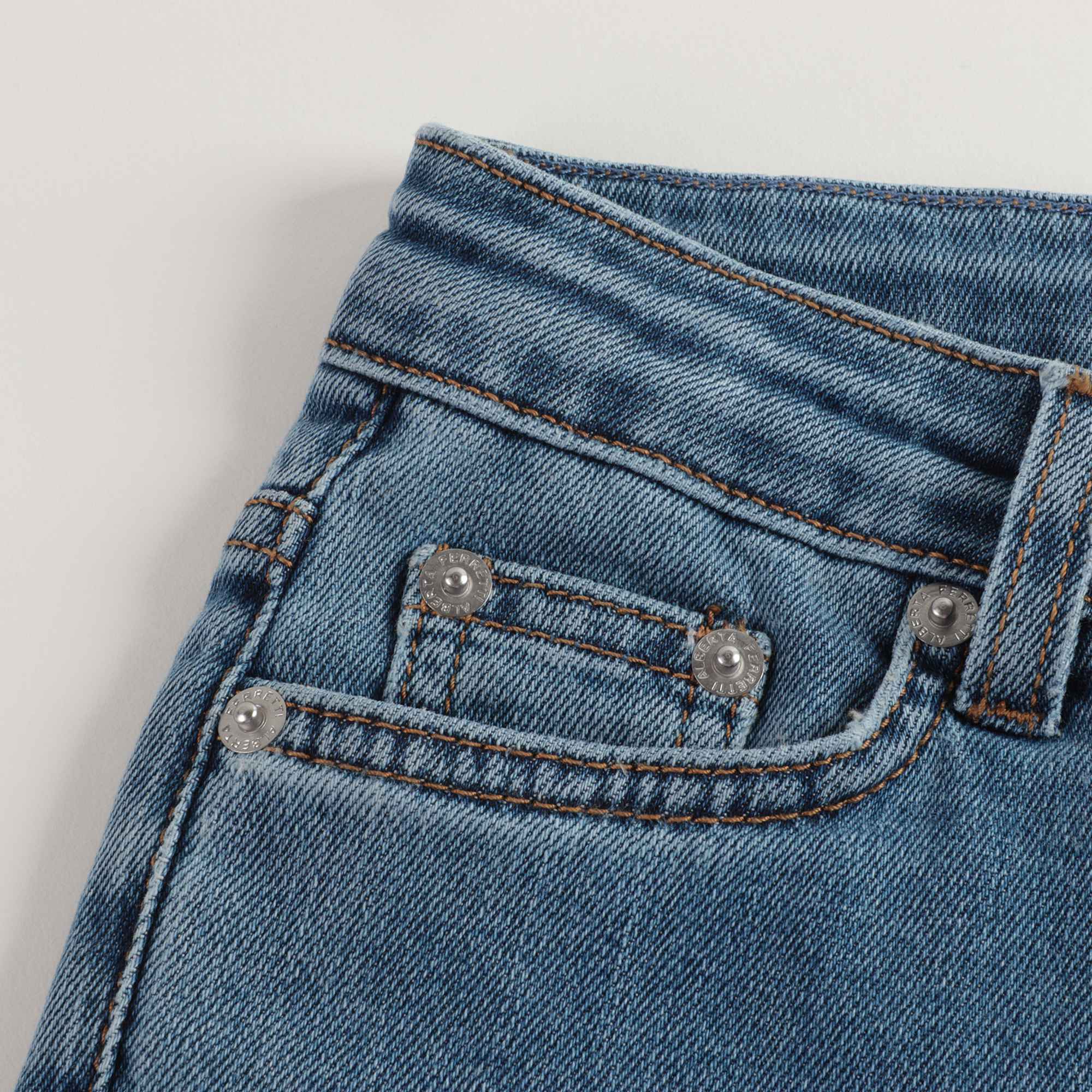 Girls Blue Denim Trousers