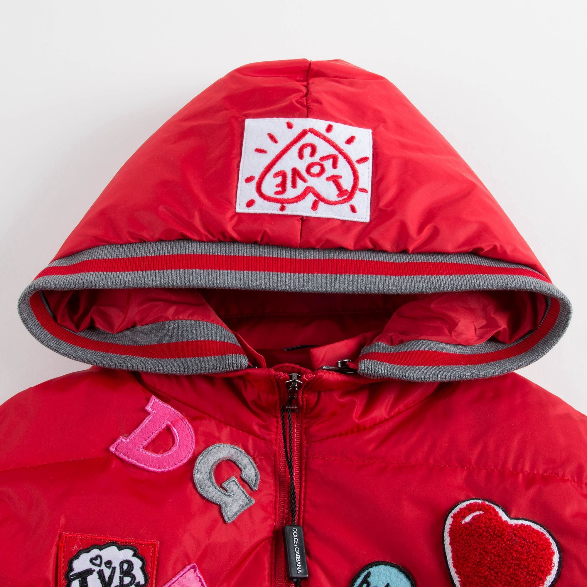 Girls Red Down Jacket