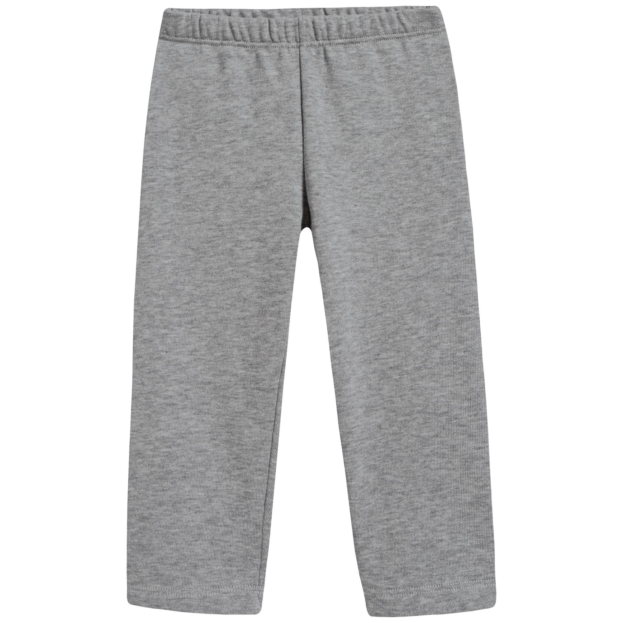 Baby Girls Grey Bear Cotton Two Piece Set