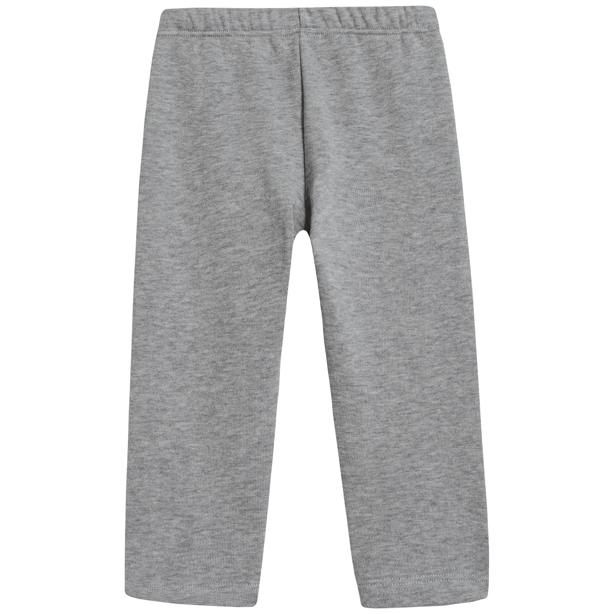 Baby Girls Grey Bear Cotton Two Piece Set