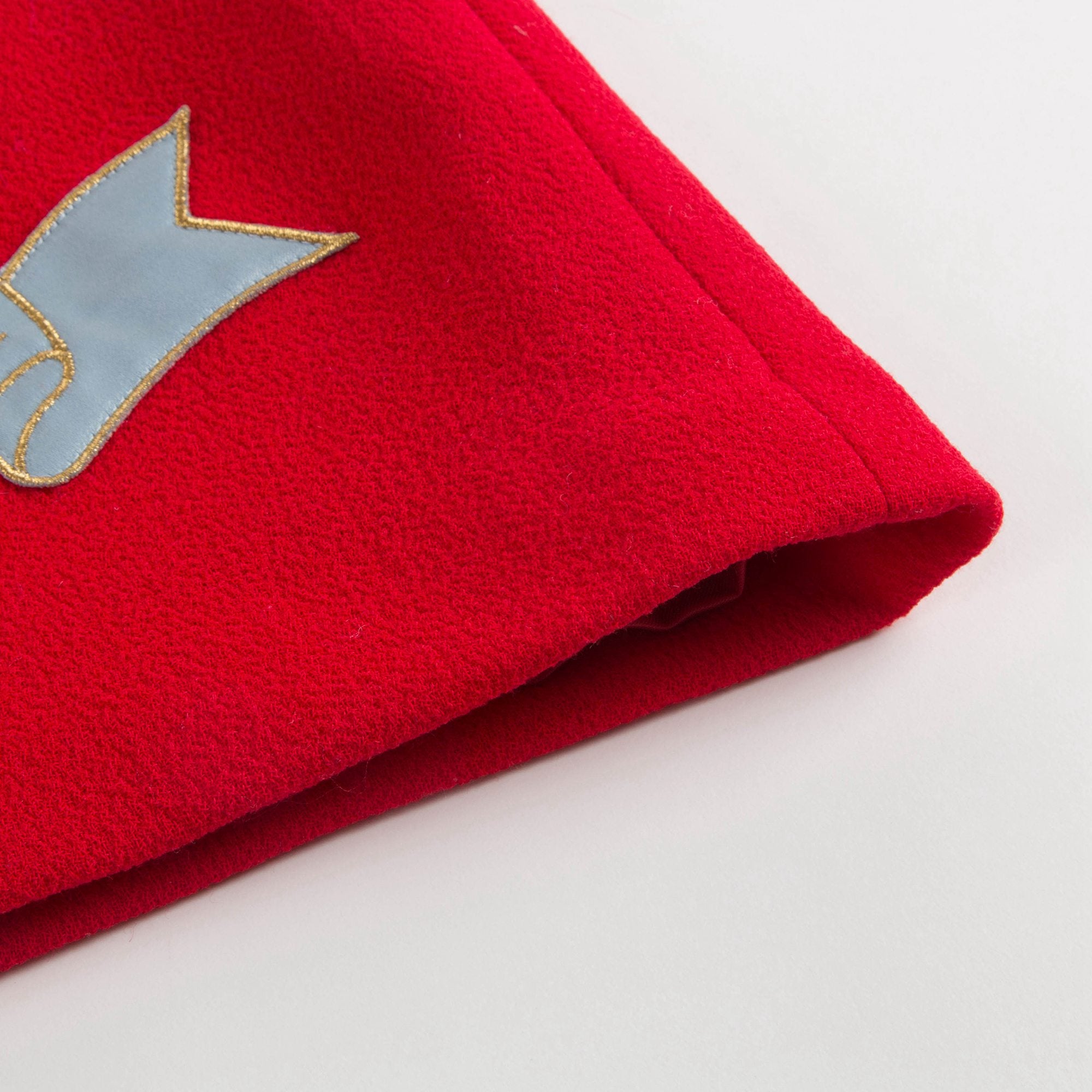 Girls Bright Red Wool Dress