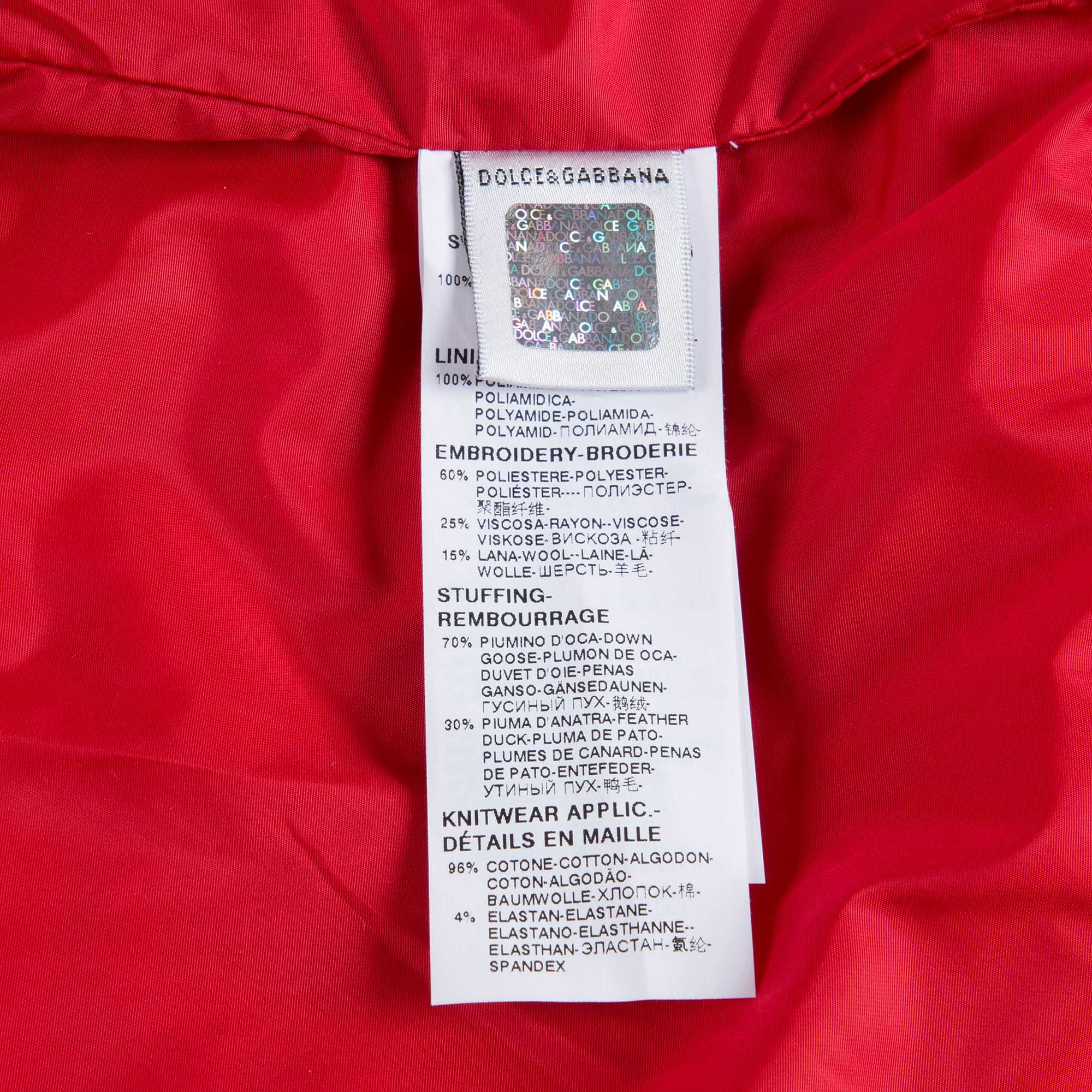 Girls Red Down Jacket