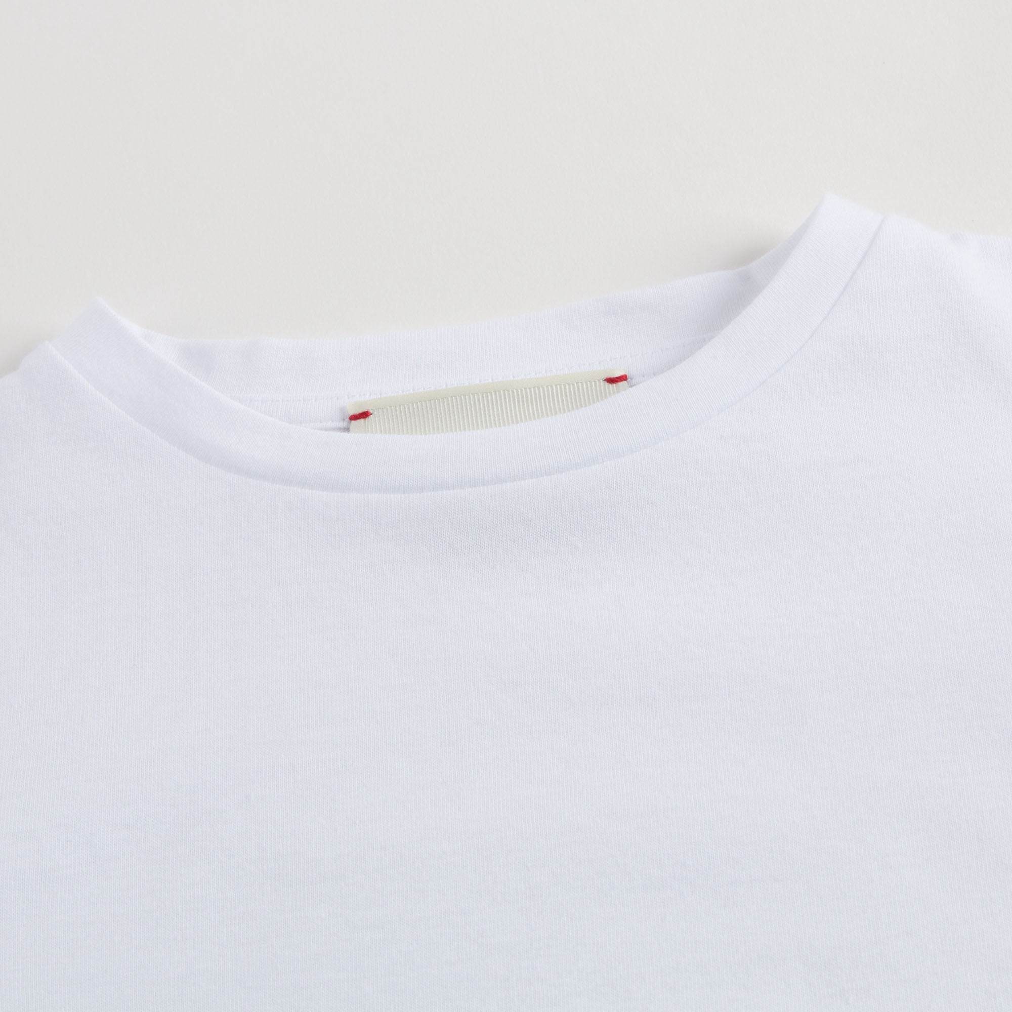 Boys White Cotton T-Shirt