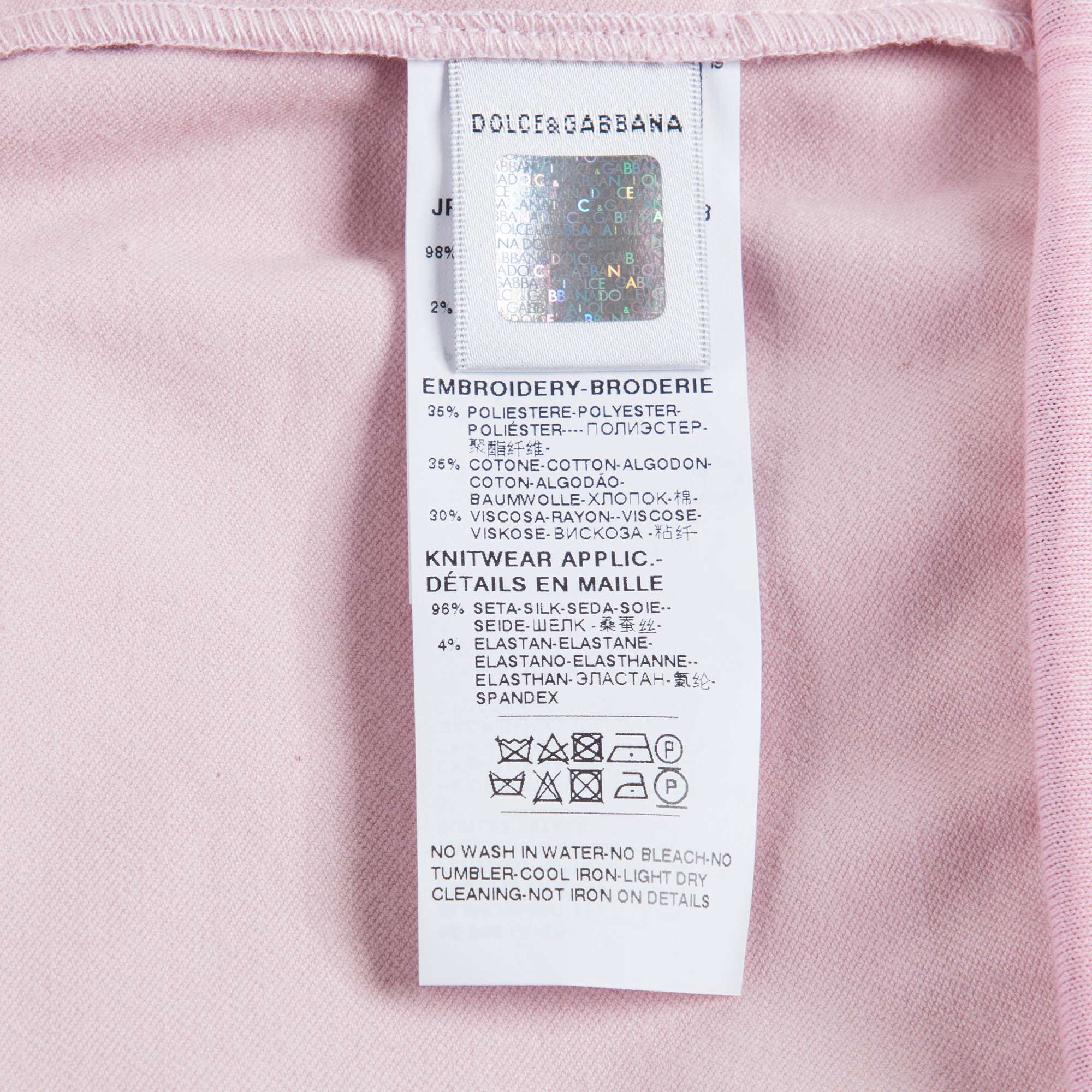 Baby Girls Light Pink Cotton Sweatshirt