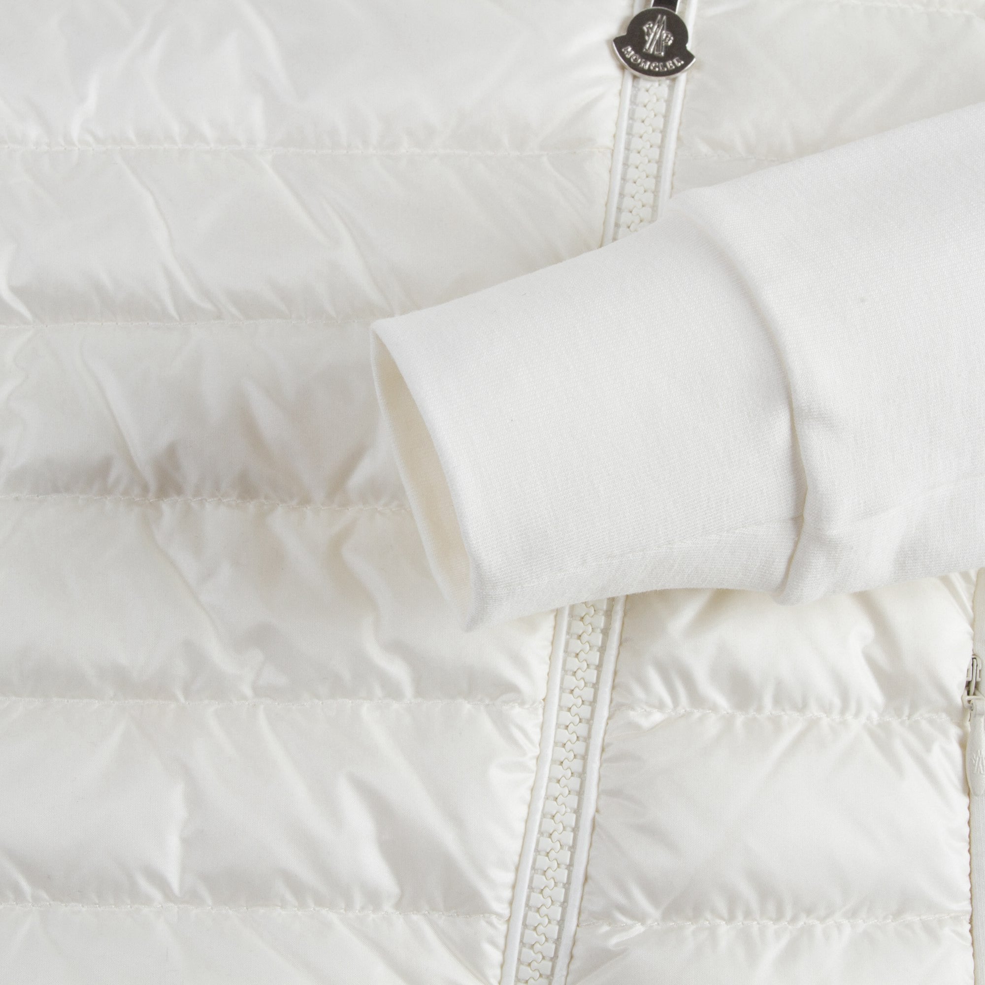 Girls Ivory Cotton Hooded Cardigan