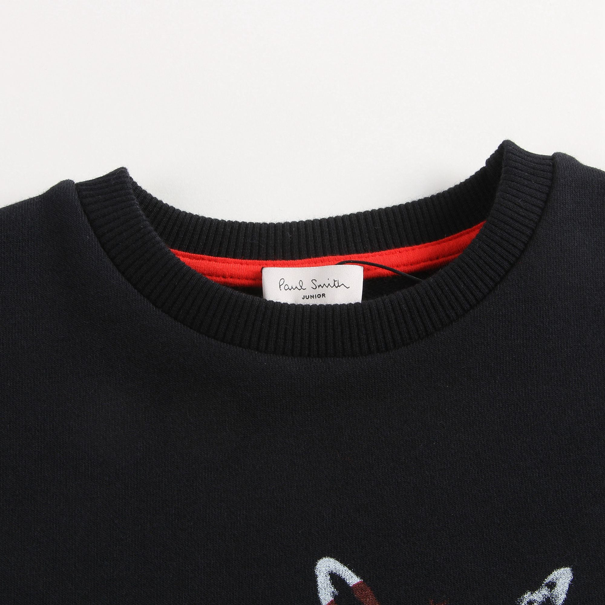 Boys Black Cotton Sweatshirt