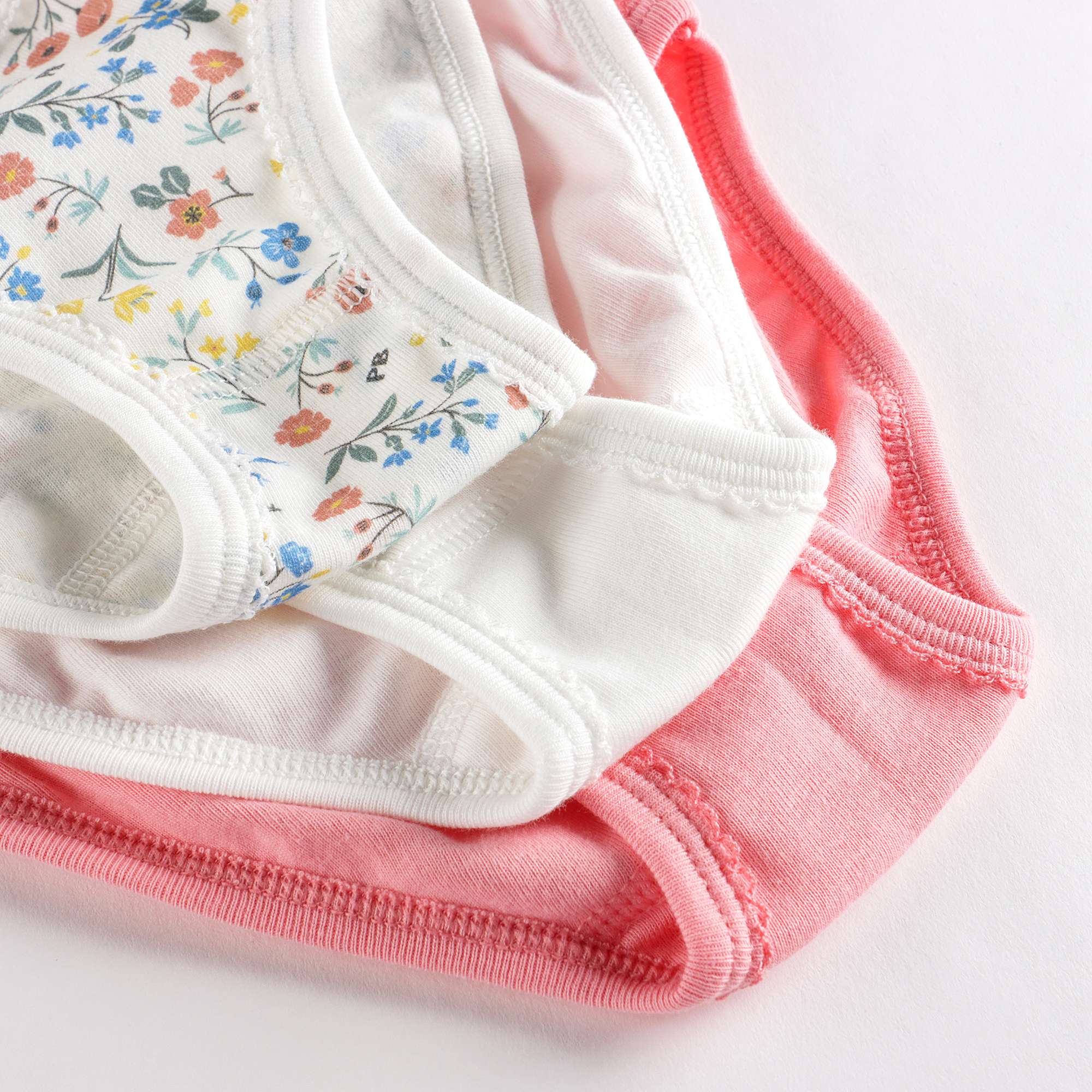Girls White Cotton Underwear Set (3 Pack)