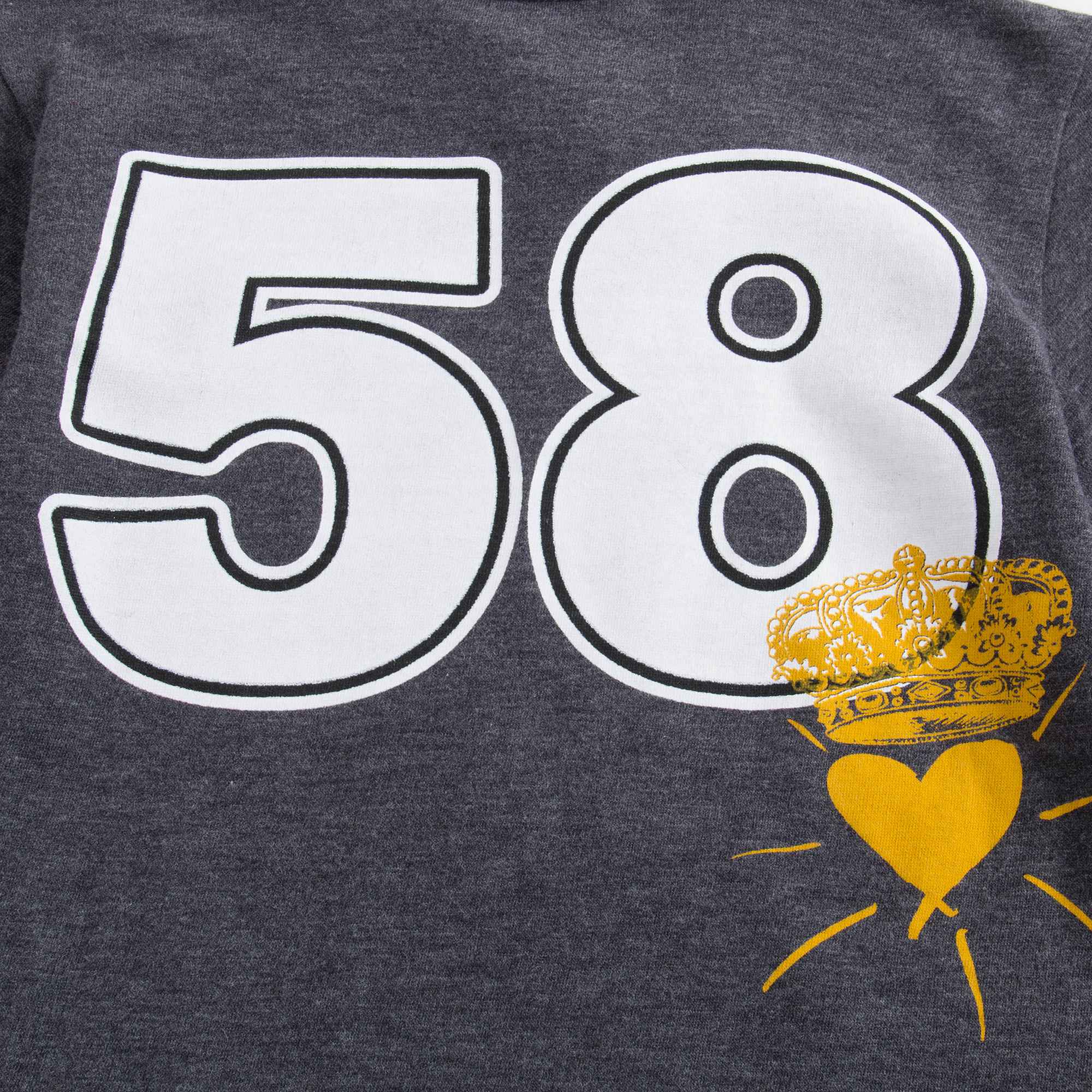 Baby Melange Grey Cotton T-shirt
