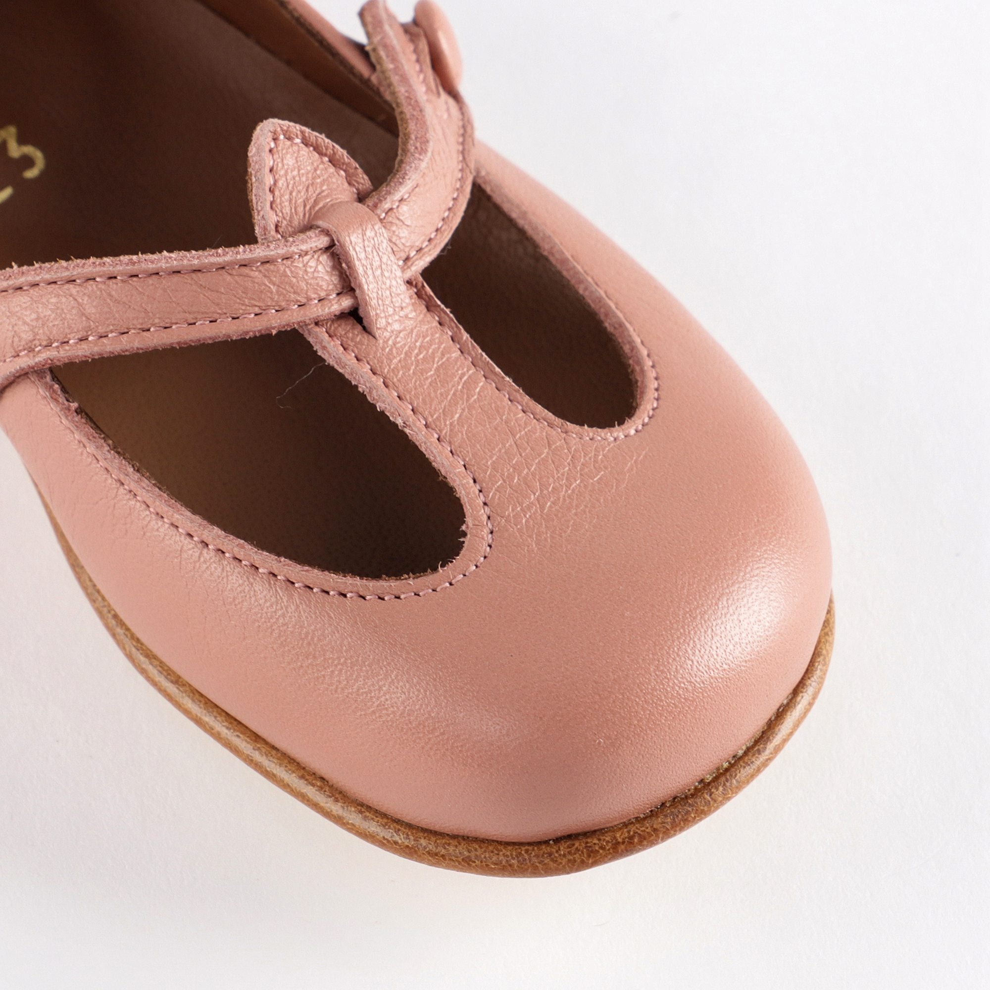 Girls Pink Leather Shoes