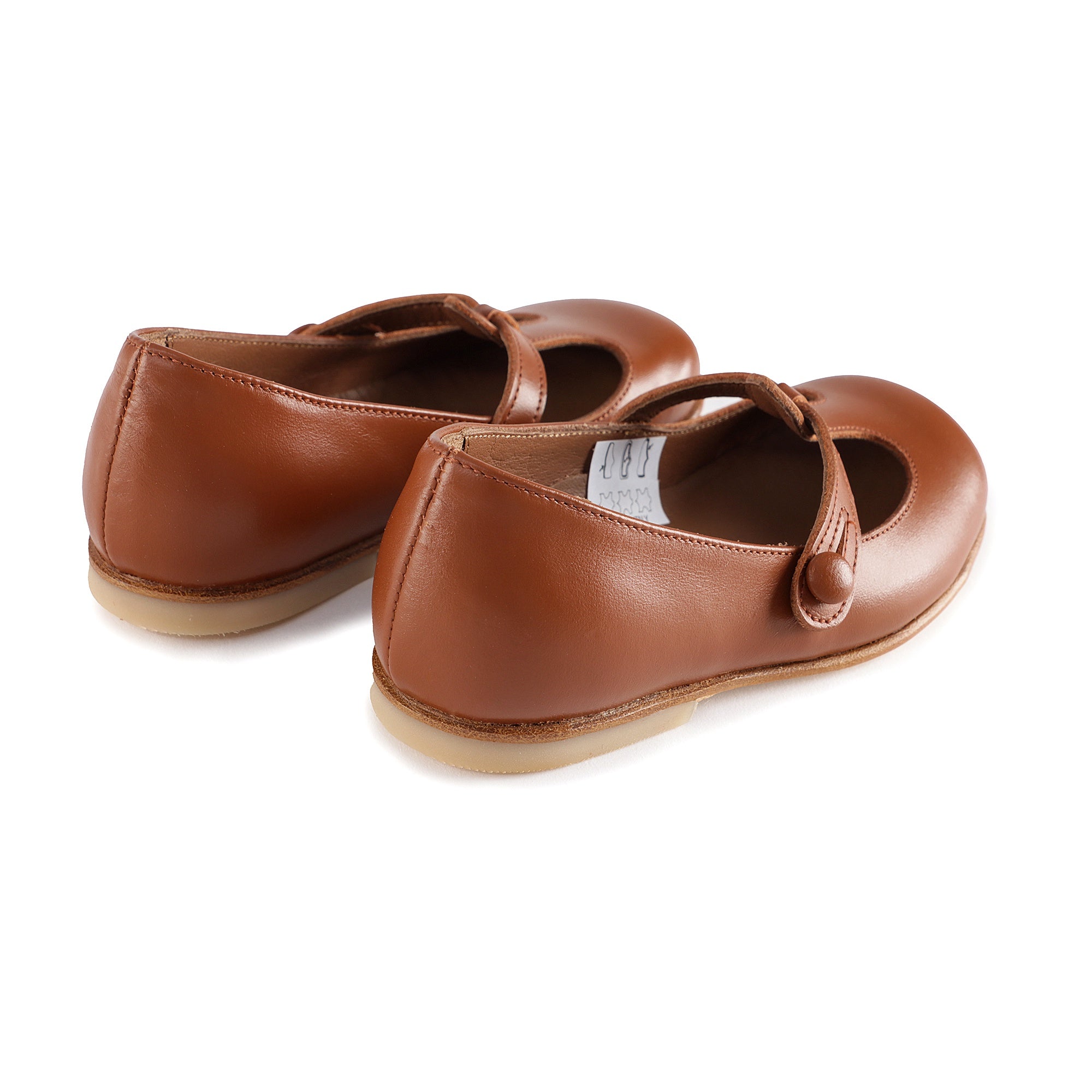 Girls Brown Leather Shoes