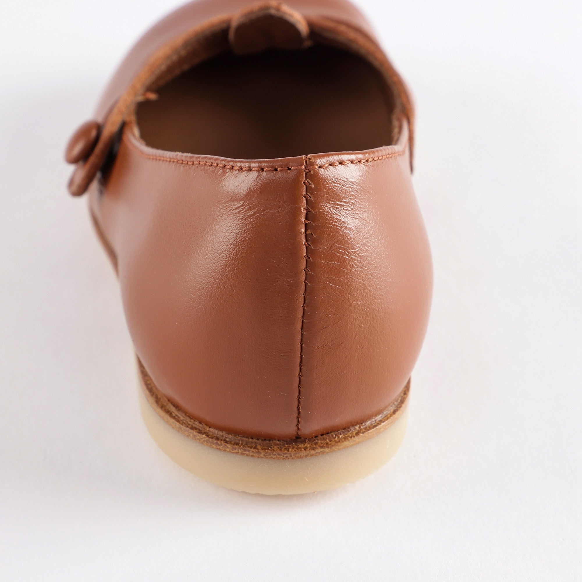 Girls Brown Leather Shoes