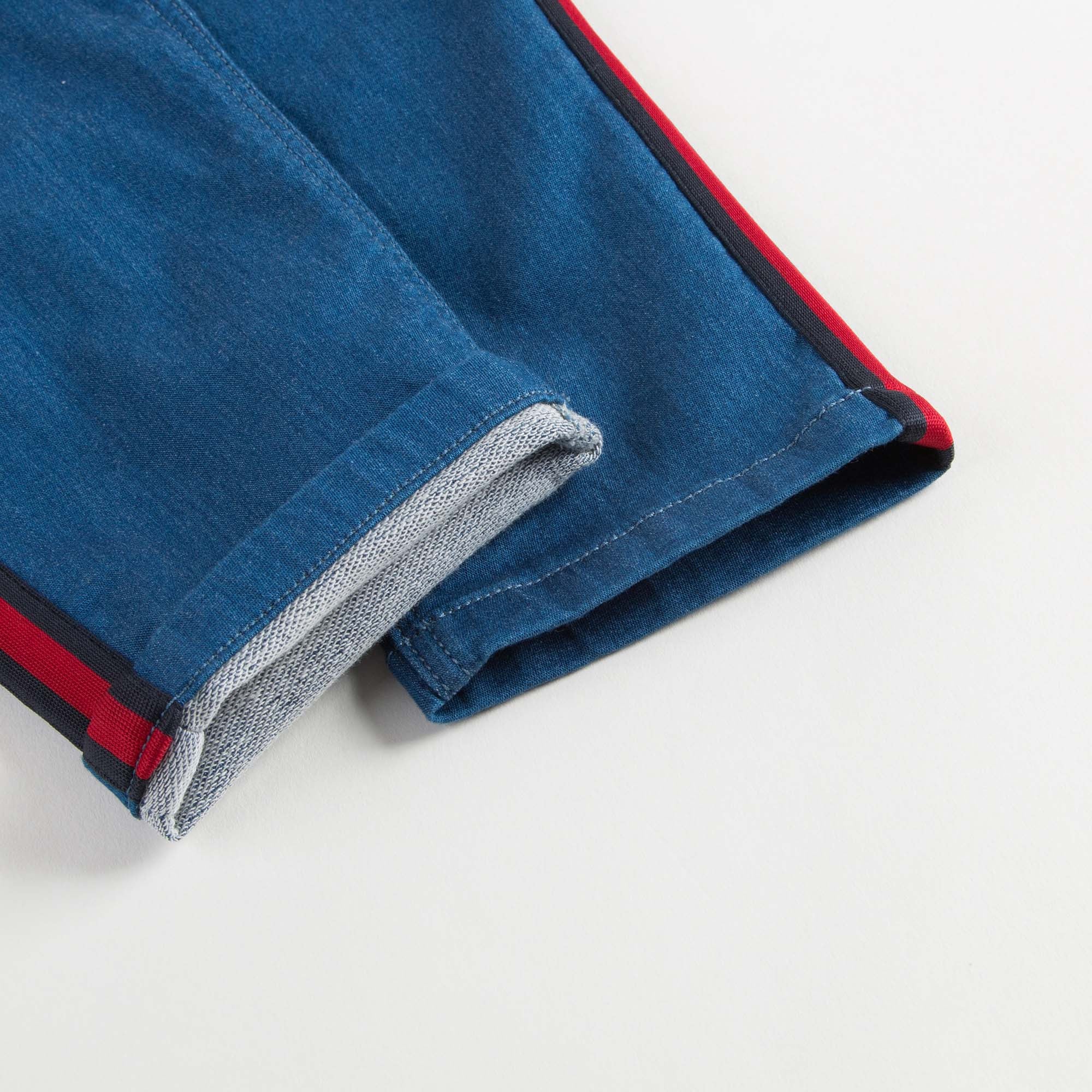 Baby Blue Denim Jeans with Gucci Trim