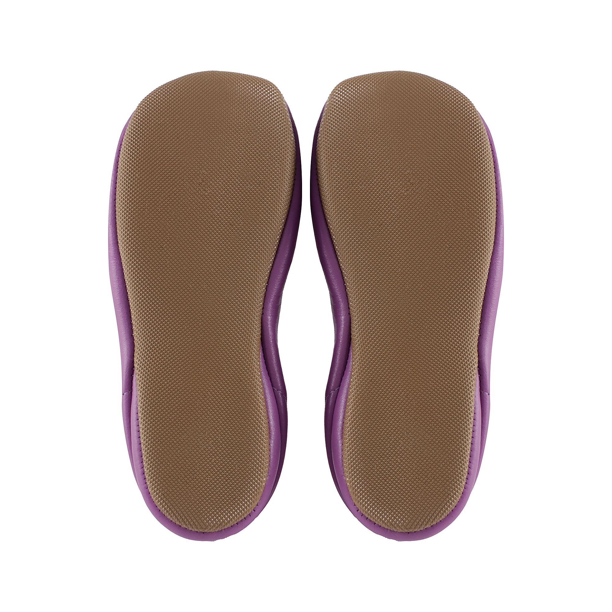Girls Purple Stars Leather Shoes
